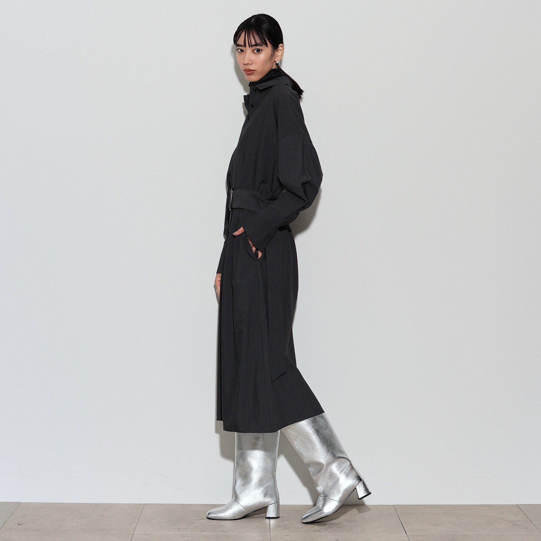 GALLEST「ベルテッドフォルムシャツワンピース」|ワンピース|