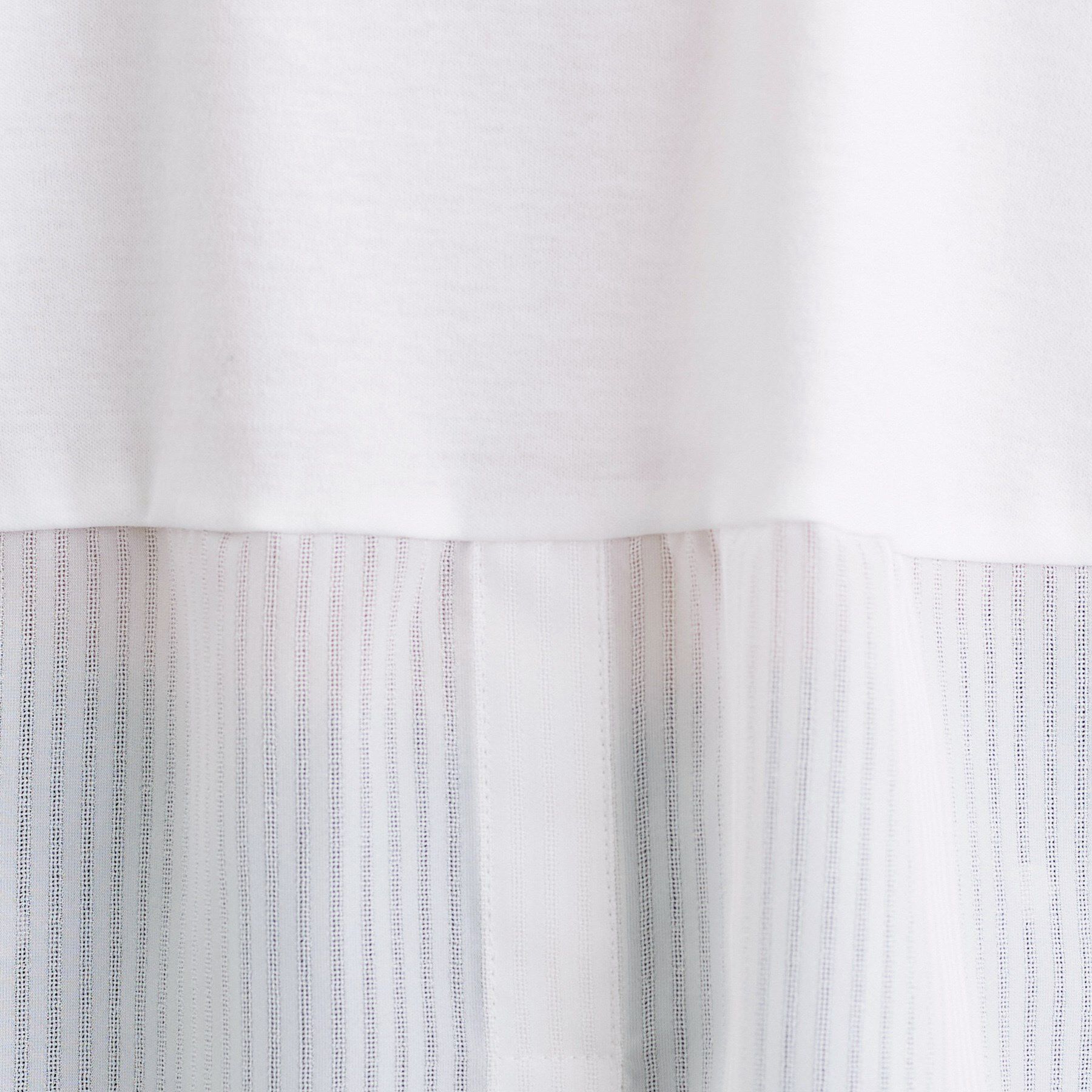 INDIVI「【コットン】シャツ切り替えカットソー」|Tシャツ・カットソー|