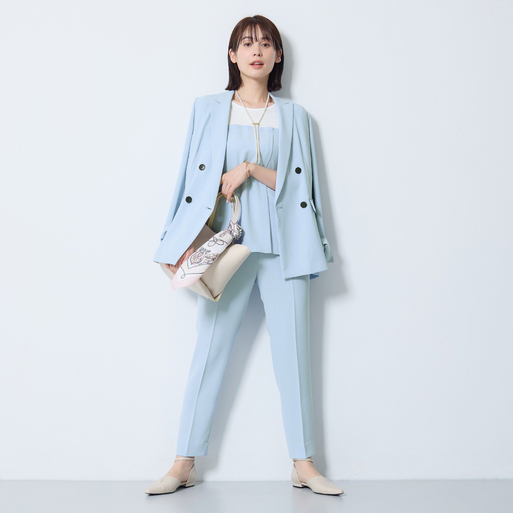 INDIVI「【着る日傘／SETUP可能】ビスチェレイヤード風トップス」|Tシャツ・カットソー|