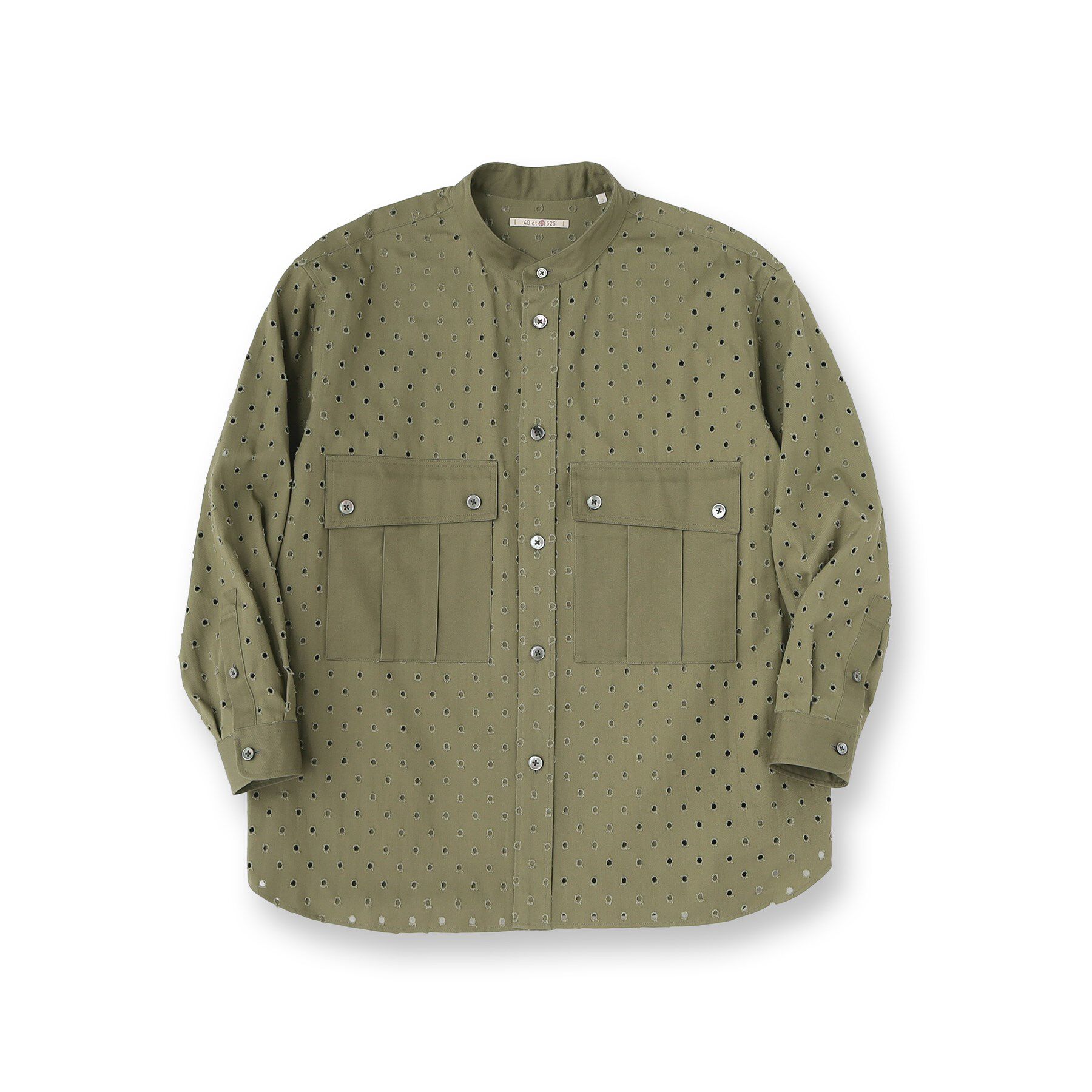 40CARATS&525「ツイルオパールオーバーシャツ」|シャツ・ブラウス|