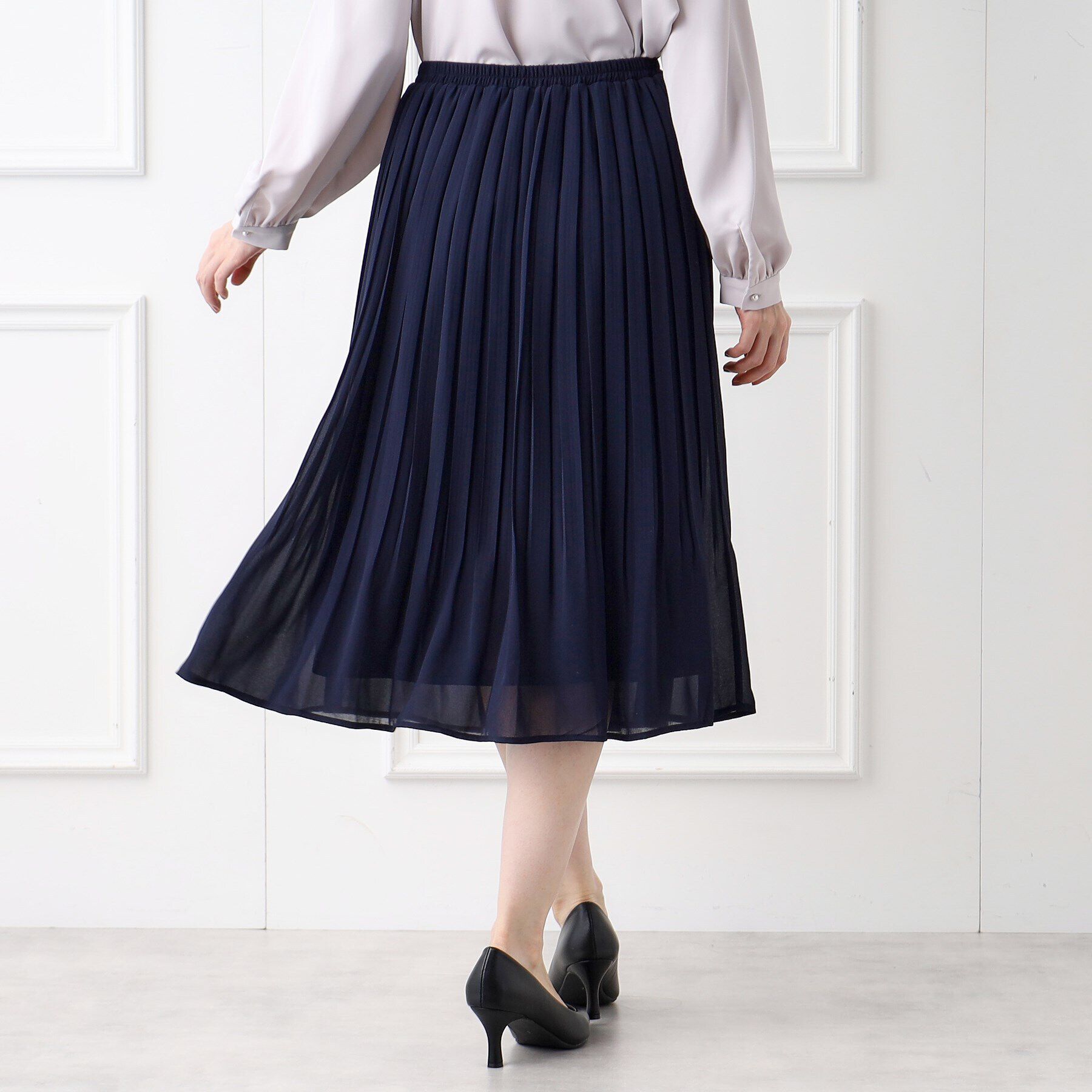 index「《新色追加》着丈が選べる！プリーツフレアスカート【イージーケア／防シワ／洗濯機洗い可】」|スカート|