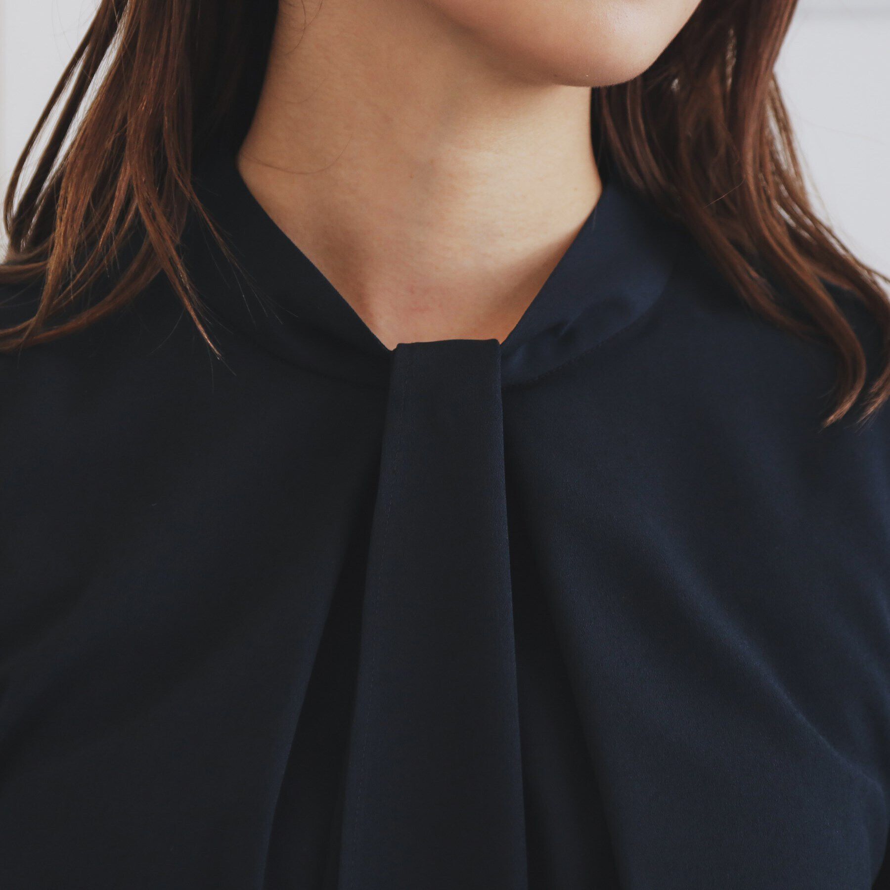 index「《XS-LLsize》通勤・セレモニー対応/ボウタイブラウス/取り外しパーツ付き 【洗濯機洗い可/防」|シャツ・ブラウス|