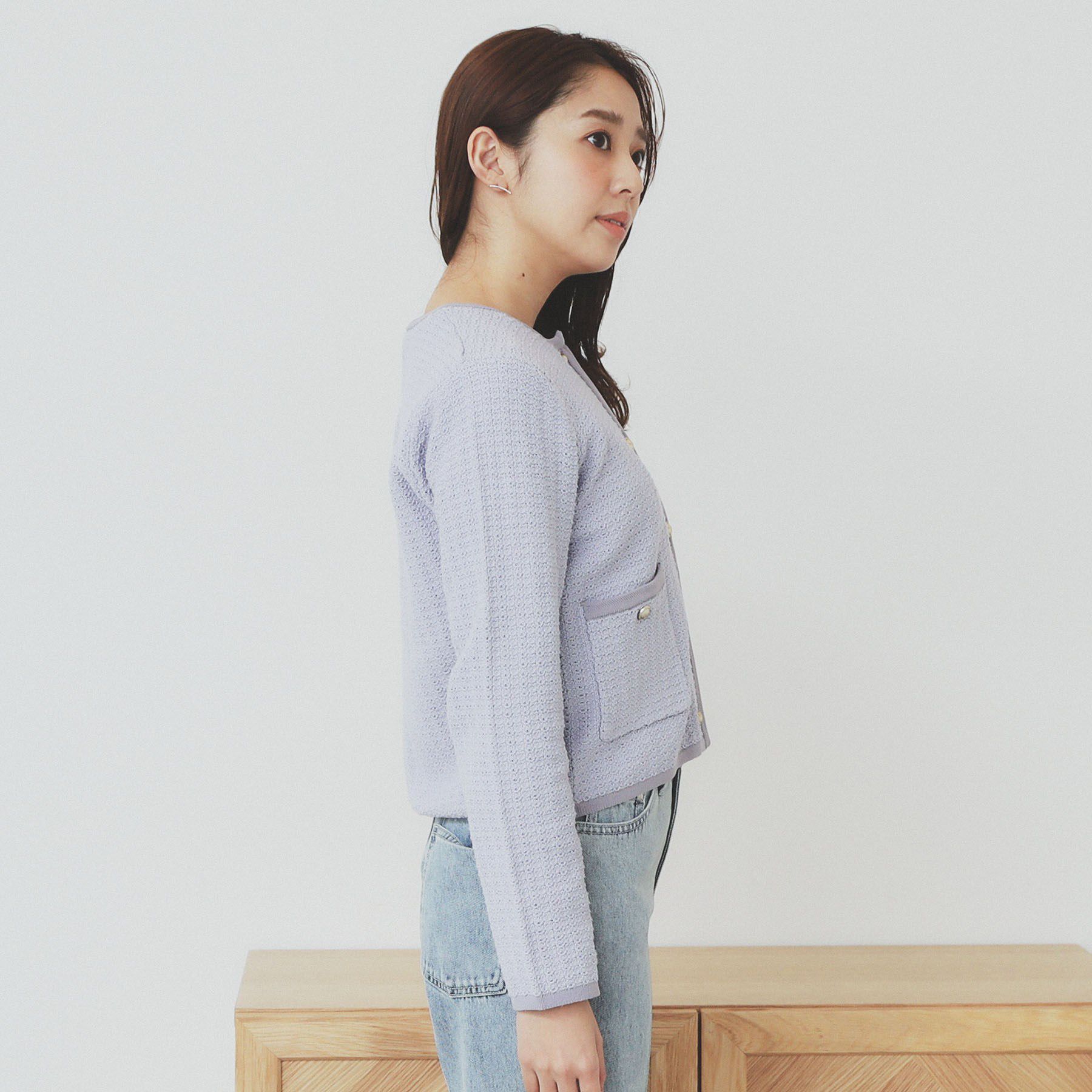 index「コットンカノコカーディガン【洗濯機洗い可】」|カーディガン|