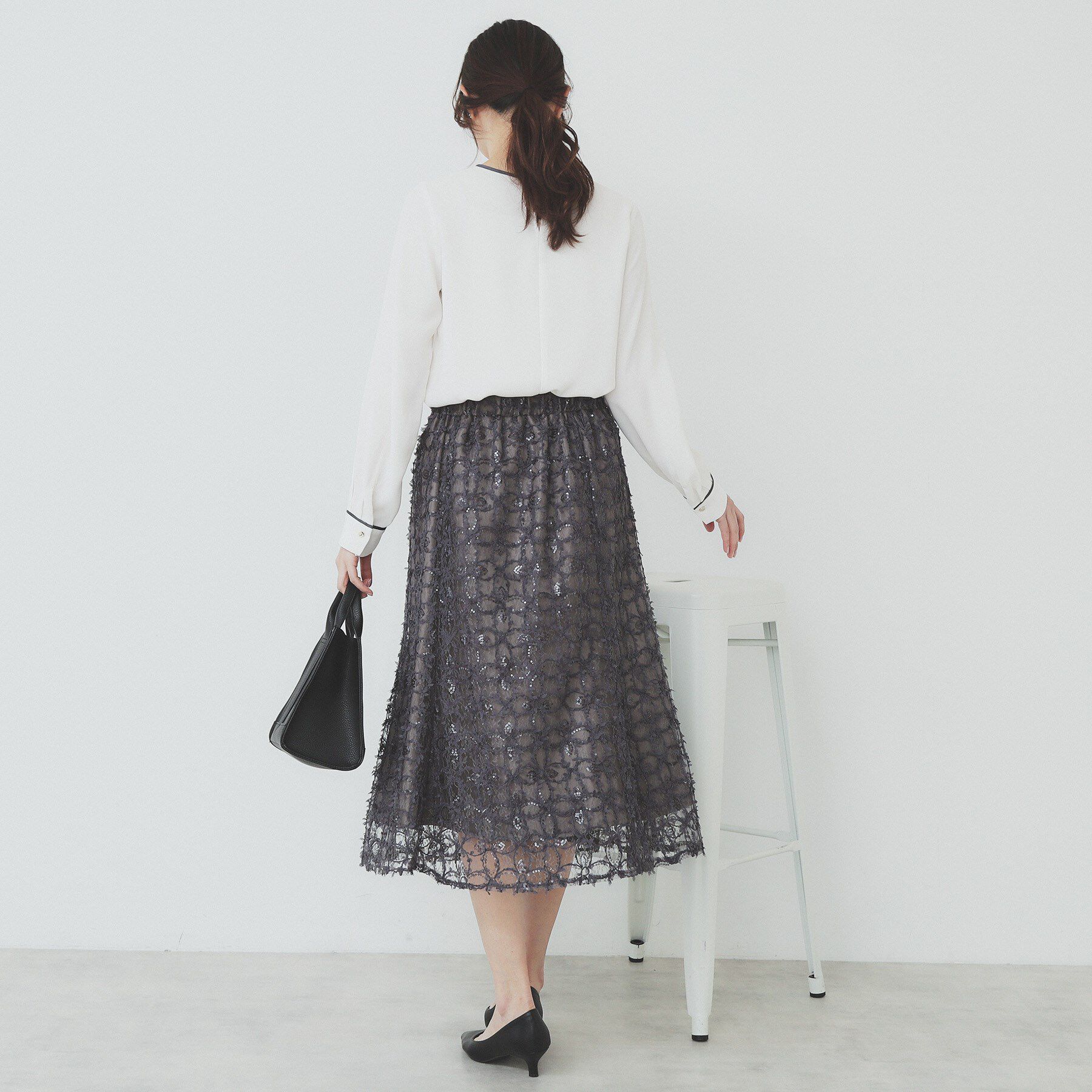 index「フラワーレース刺繍マーメイドスカート【洗濯機洗い可】」|スカート|