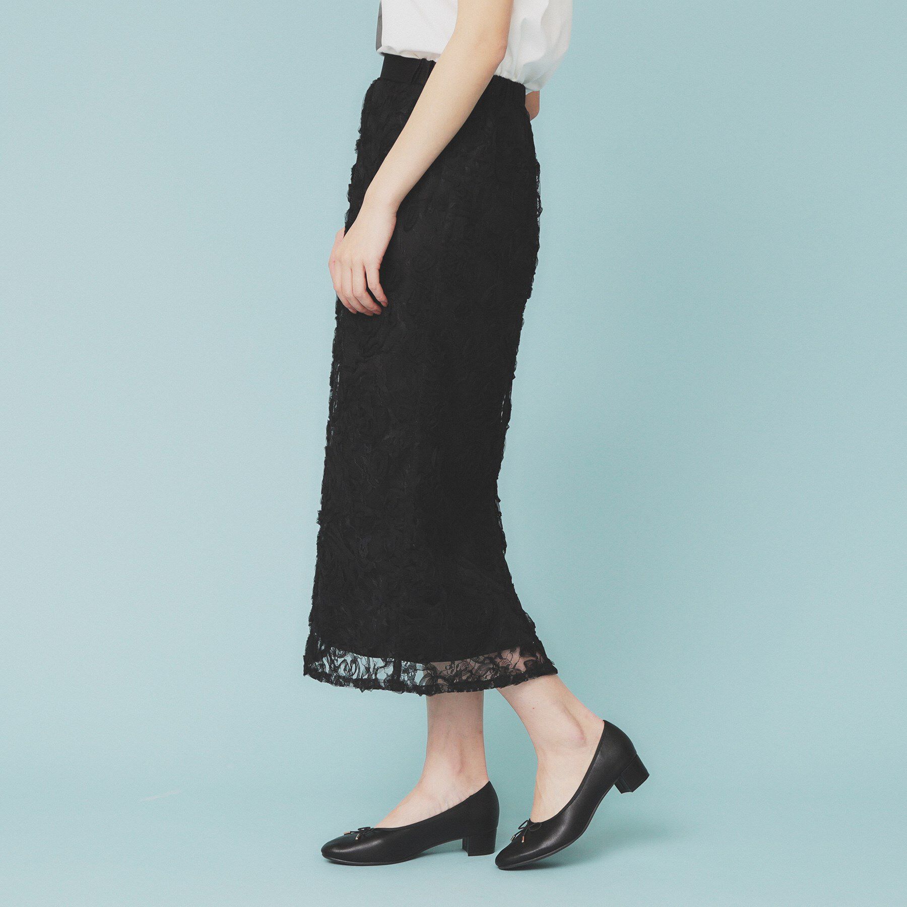 index「3Dレースタイトスカート【洗濯機洗い可】」|スカート|