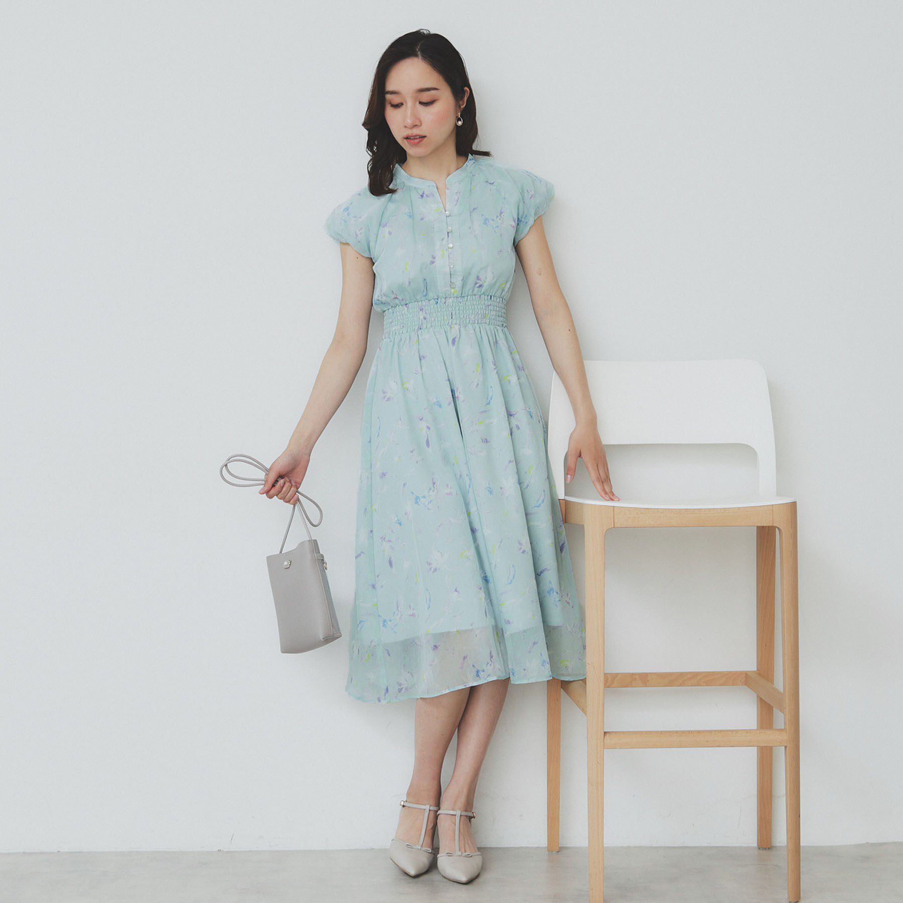 index「シアーフラワーワンピース【洗濯機洗い可】」|ワンピース|