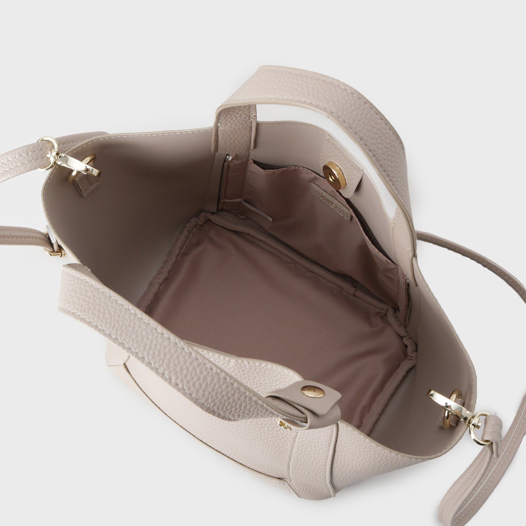 index「【2WAY】フラワーパーツ付き合皮ミドルトートバッグ」|トートバッグ|