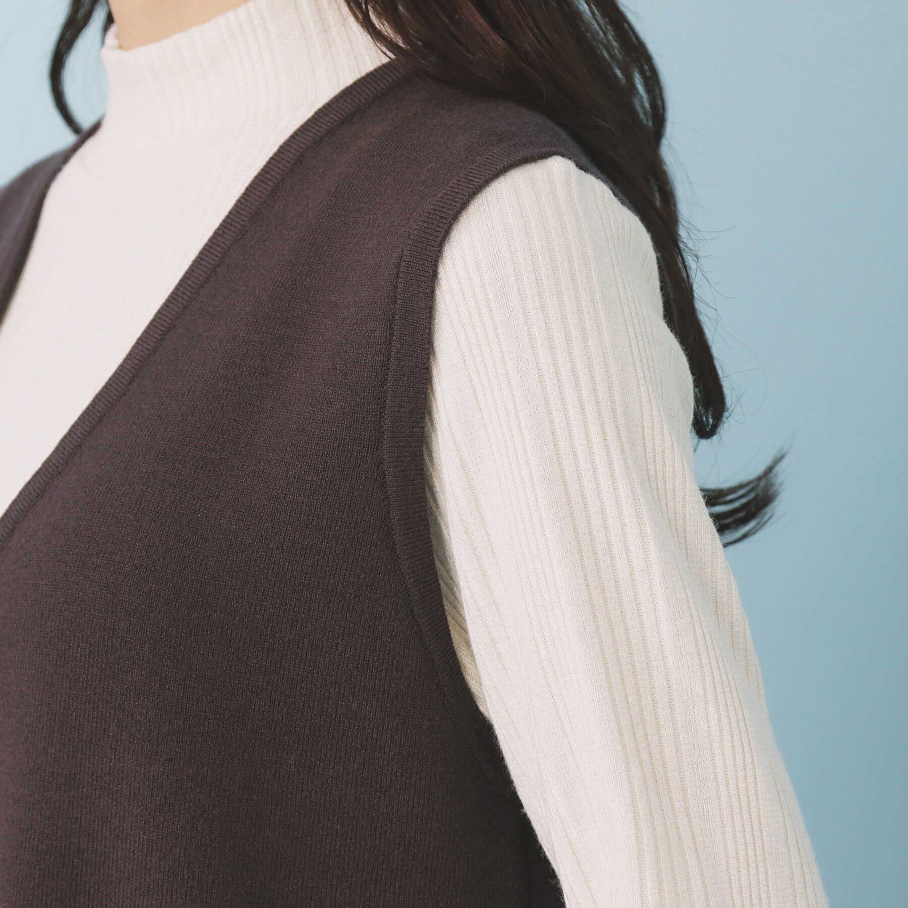 index「ファーポケットニットジャンスカ【洗濯機OK】」|ワンピース|