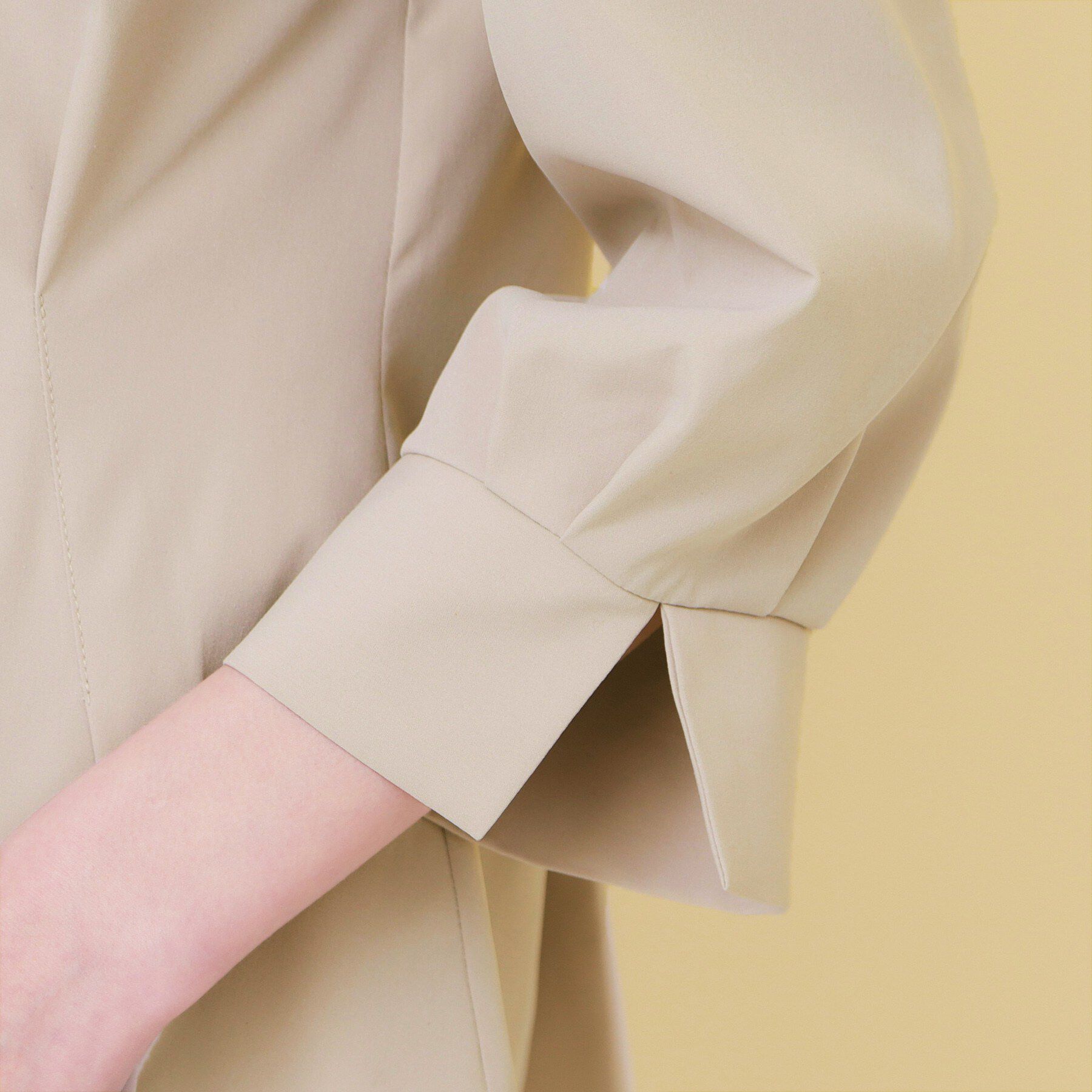 index「変形カシュクールタックシャツ【洗濯機OK／ストレッチ】」|シャツ・ブラウス|