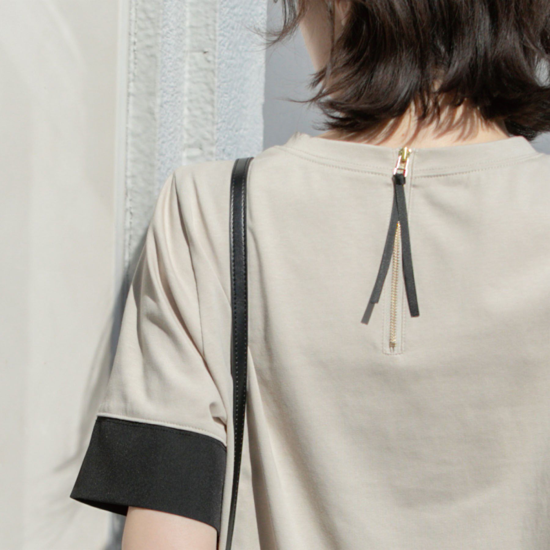 OPAQUE.CLIP「ペプラム切替ドッキングトップス【洗濯機洗い可】」|Tシャツ・カットソー|