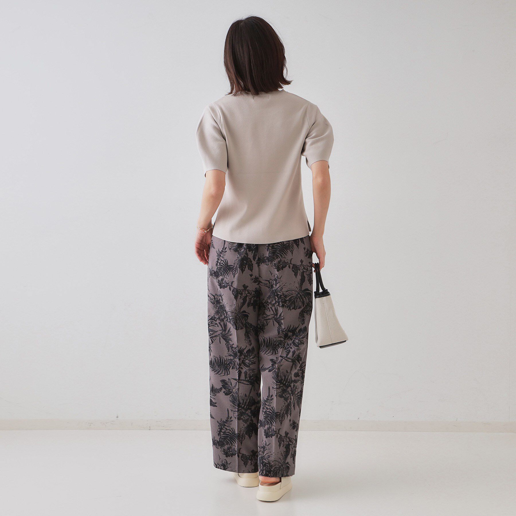 OPAQUE.CLIP「カーブスリーブニット【UV/洗濯機洗い可】」|ニット・セーター|