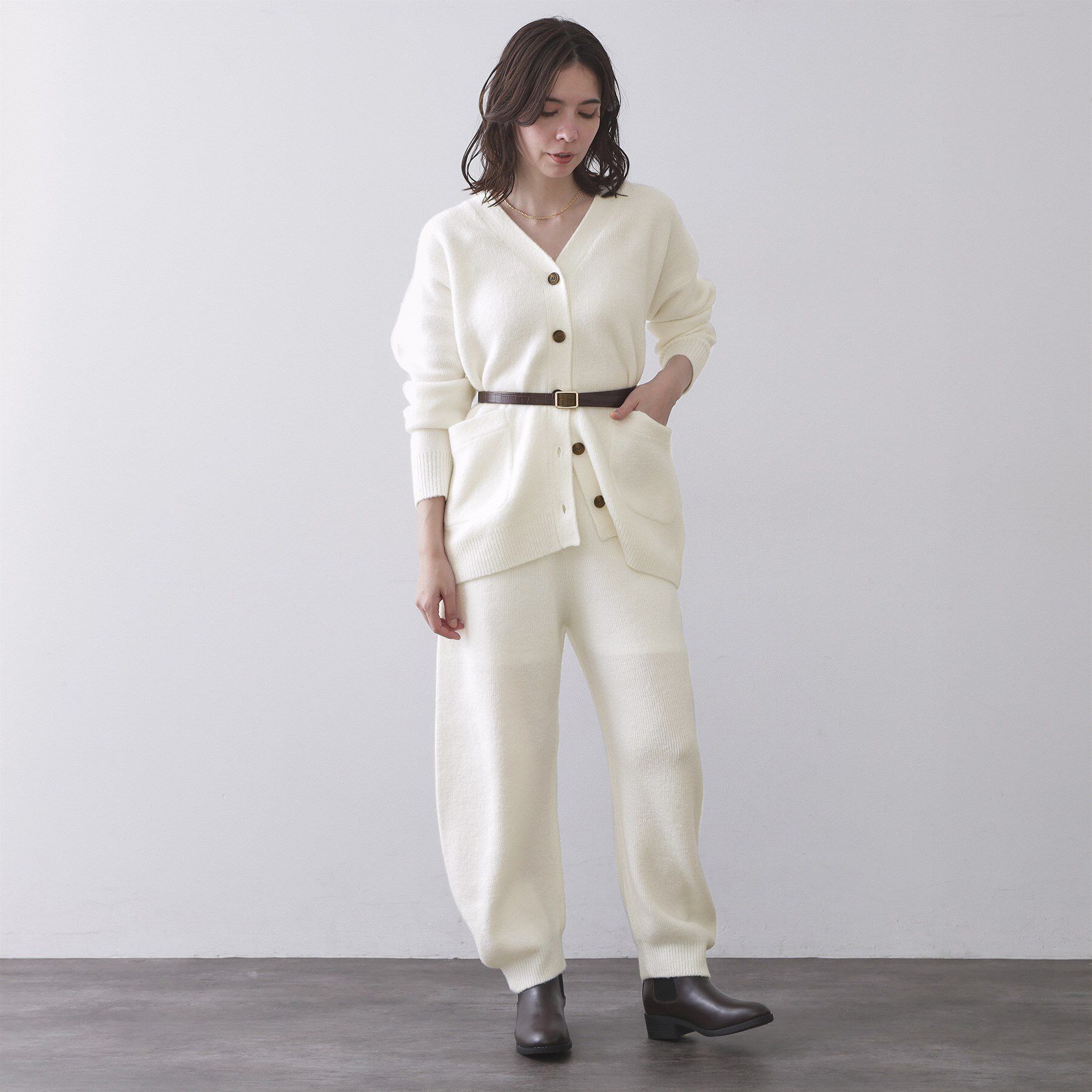 OPAQUE.CLIP「ニットパンツ/セットアップ対応可【洗濯機OK】」|その他|