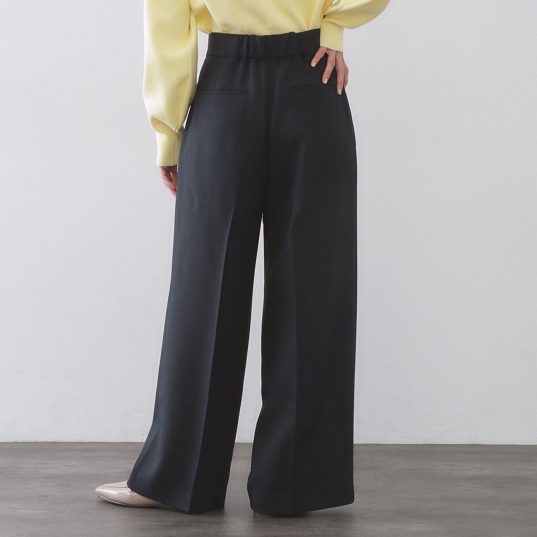 OPAQUE.CLIP「金ボタンデザインワイドパンツ/セットアップ対応【洗濯機OK】《S～LL》」|その他|