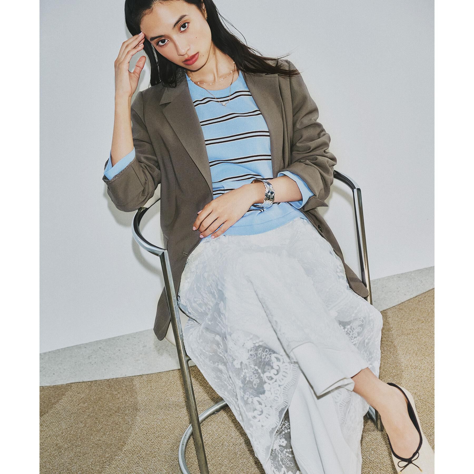 OPAQUE.CLIP「マルチボーダーニット【洗濯機OK】」|ニット・セーター|