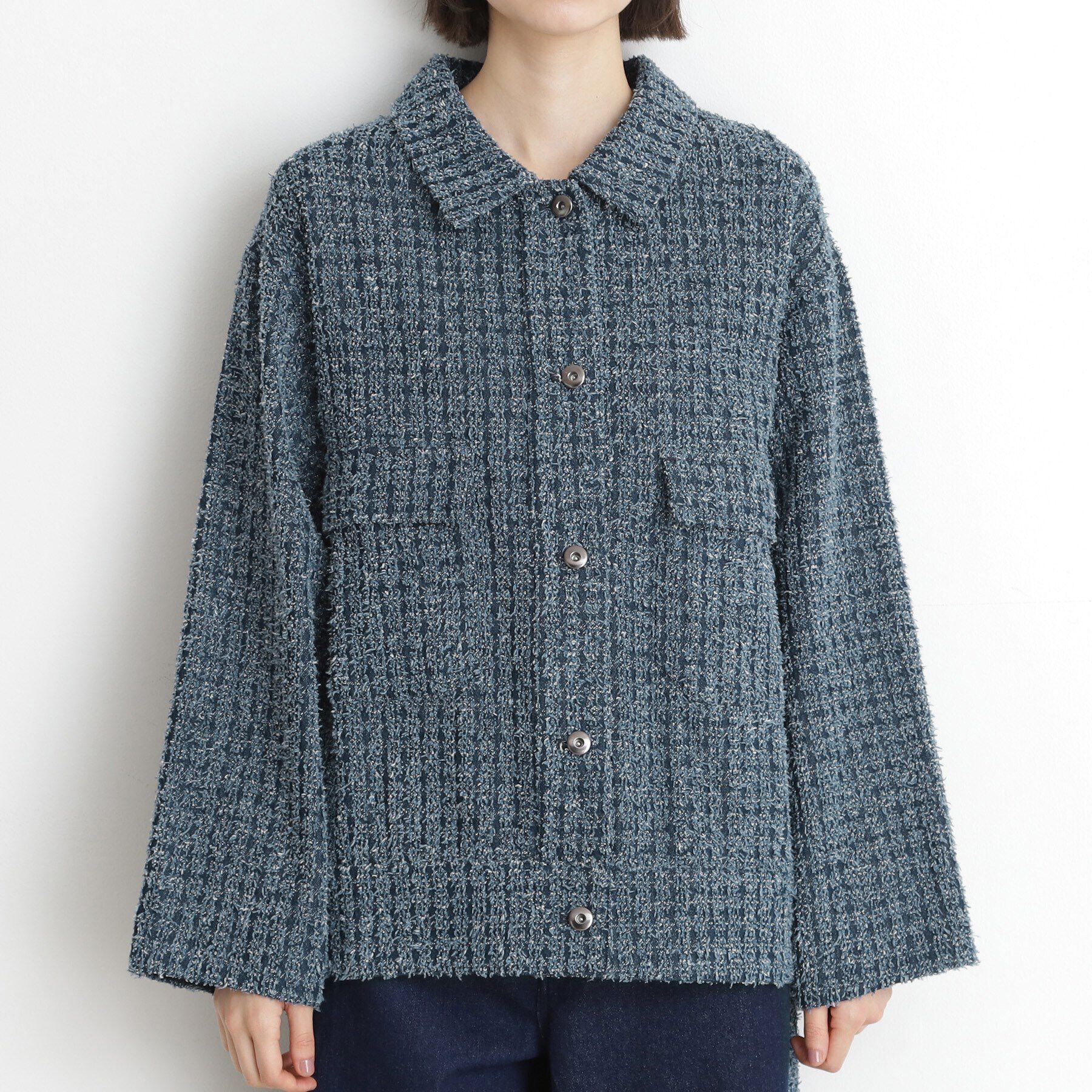 THE SHOP TK「ジャカードデニムジャケット【洗える】」|デニムジャケット|