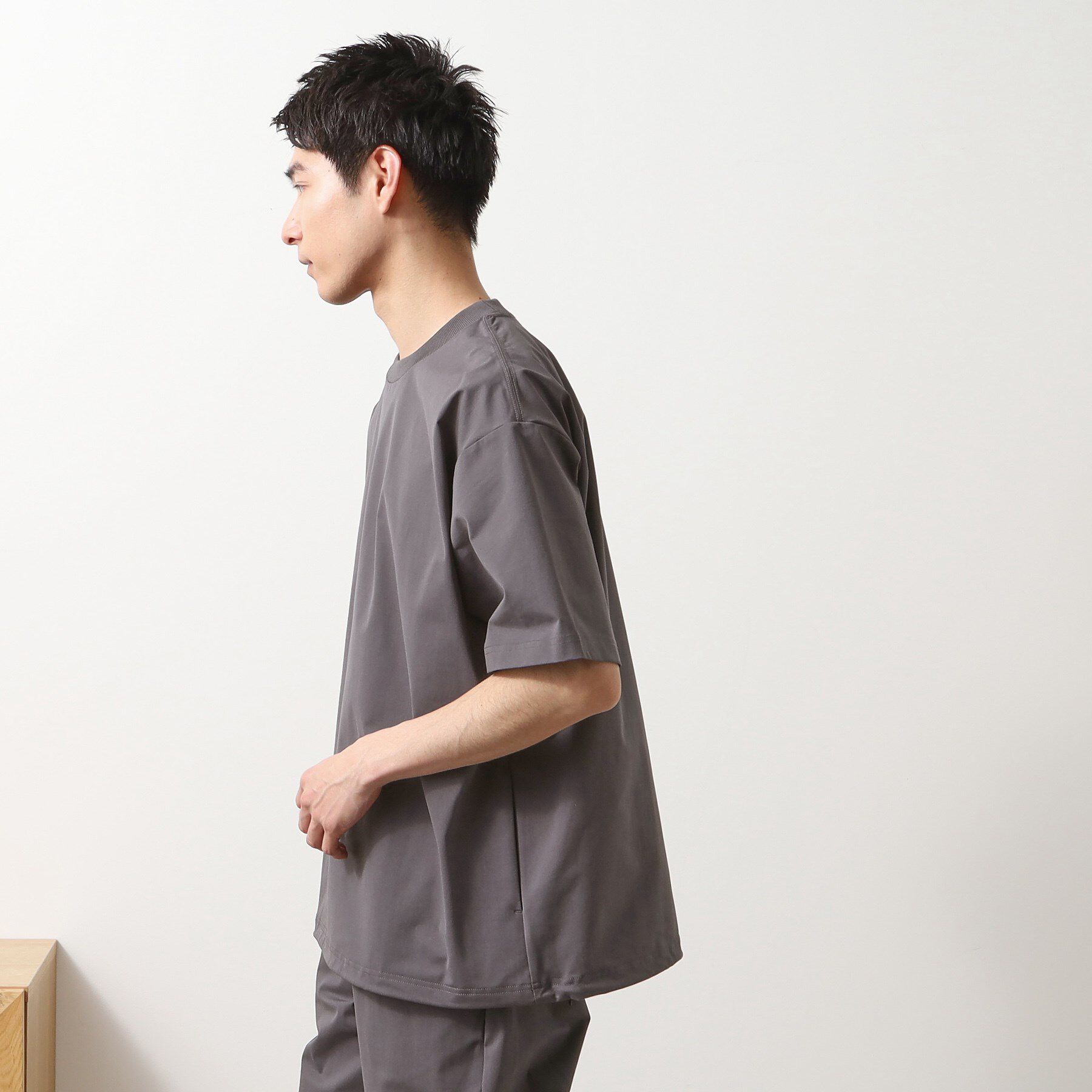 THE SHOP TK「パーフェクテックスピンドル半袖Tシャツ【セットアップ可/吸水速乾/UVカット/アンチピリング】」|Tシャツ・カットソー|