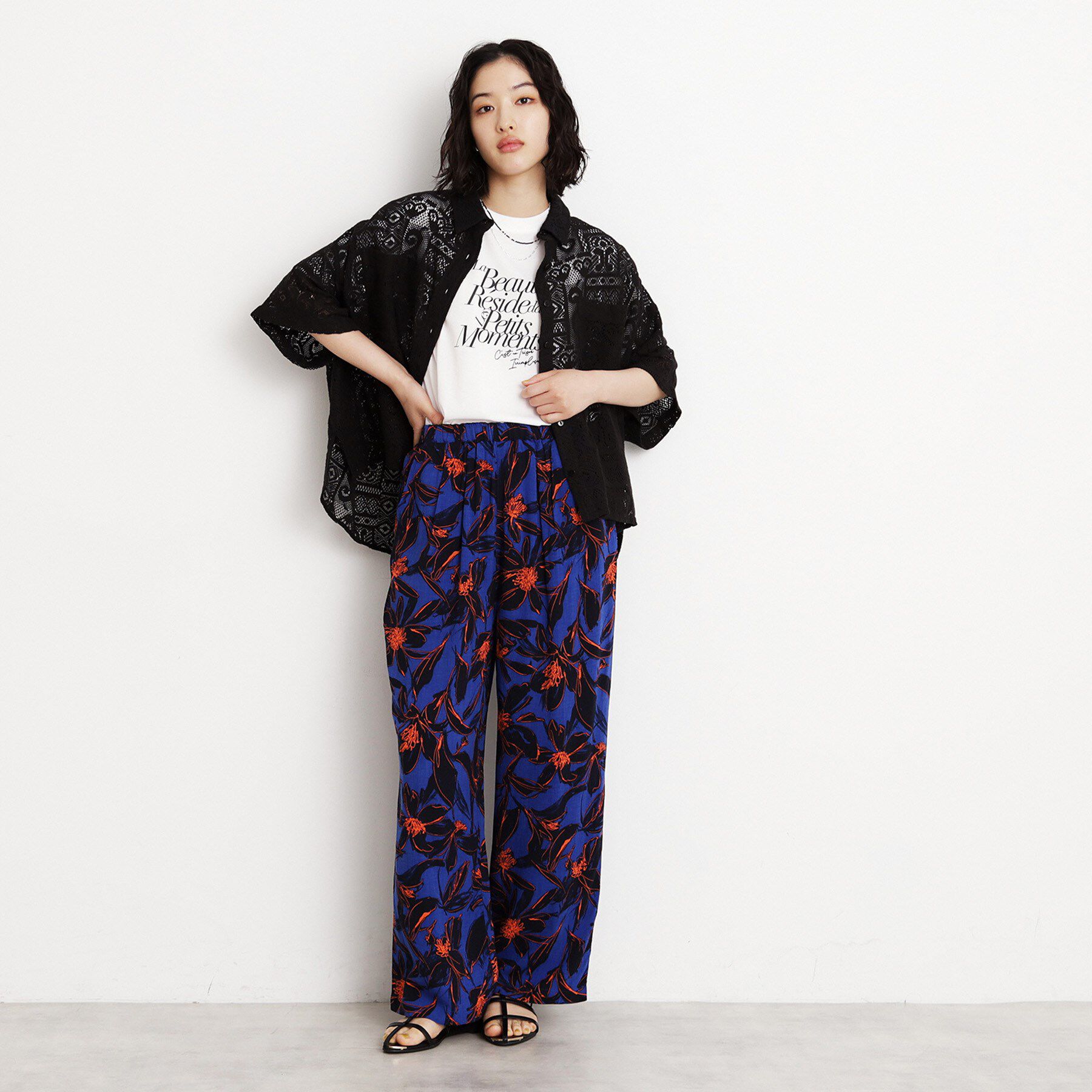 THE SHOP TK「総レースシャツ【洗える】」|シャツ・ブラウス|