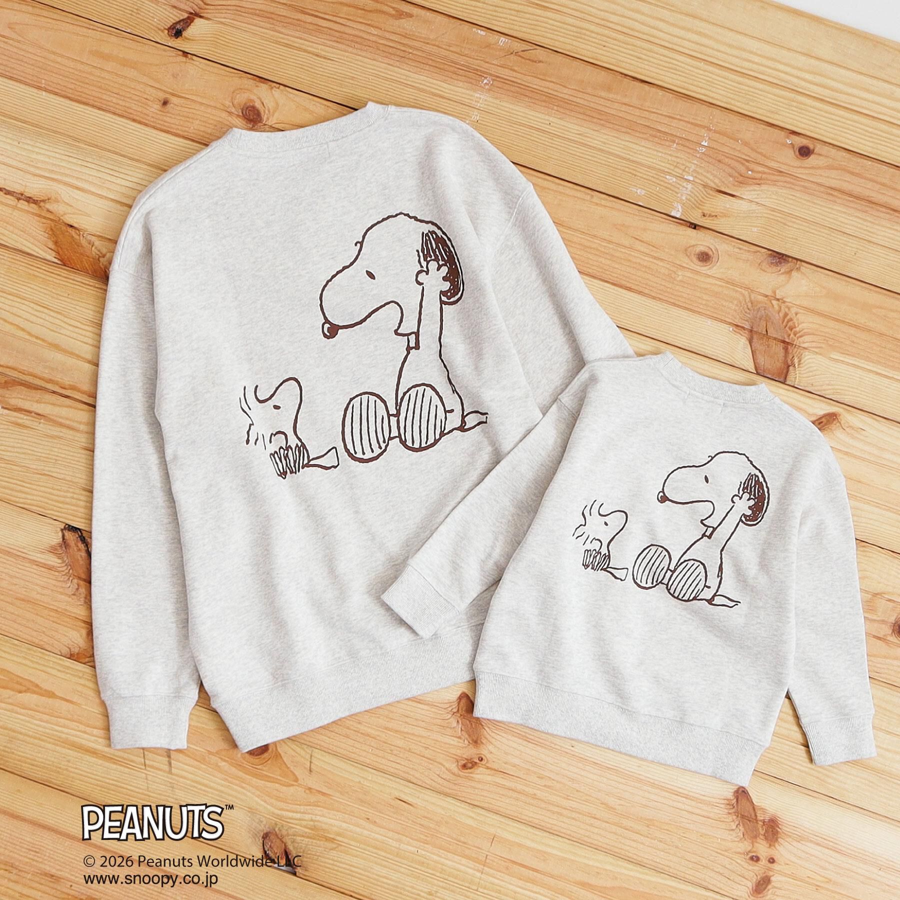 THE SHOP TK「【110－160】PEANUTS ／ ピーナッツ スヌーピーミニ裏毛スウェット」|その他|