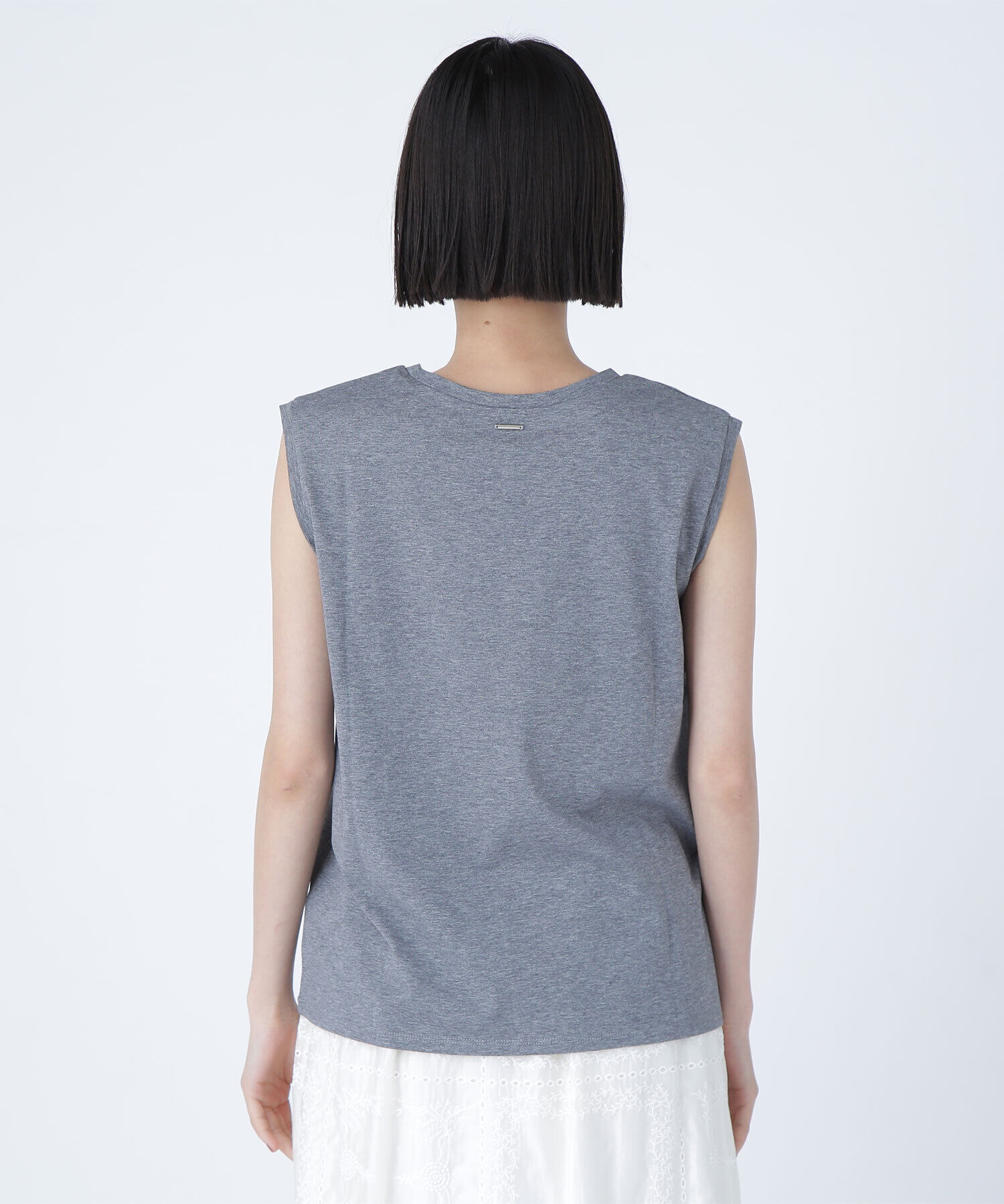  「メタルプレートノースリーブカットソー」|Tシャツ・カットソー|