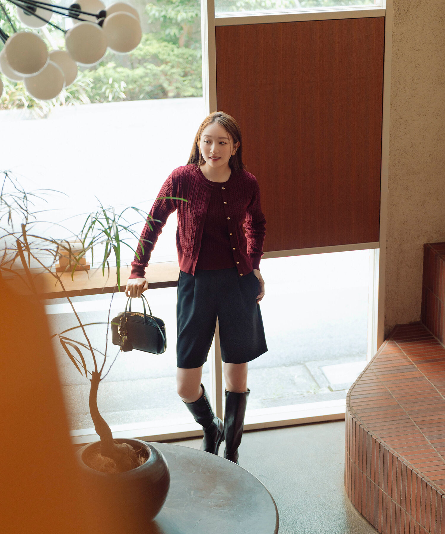  「ハイウエストショートパンツ」|その他|ブラック