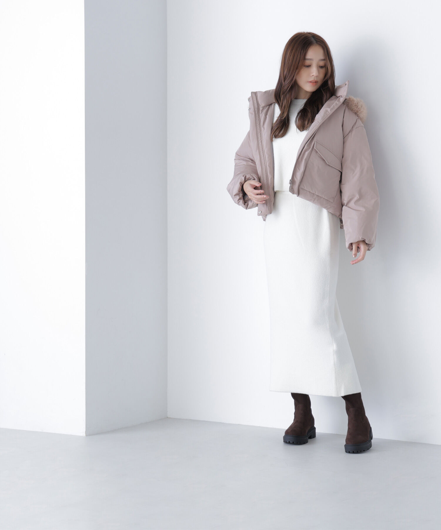  「フードファーショートダウン」|ブルゾン・スタジャン|