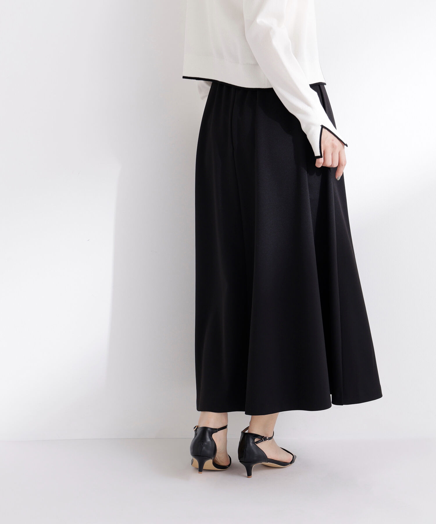  「ストレッチカルゼシリーズ フレアスカート」|スカート|