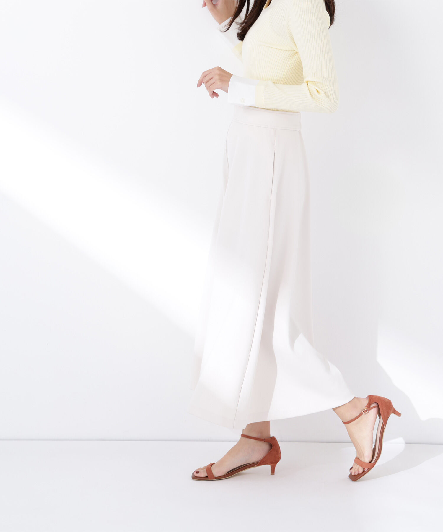  「ストレッチカルゼシリーズ フレアスカート」|スカート|