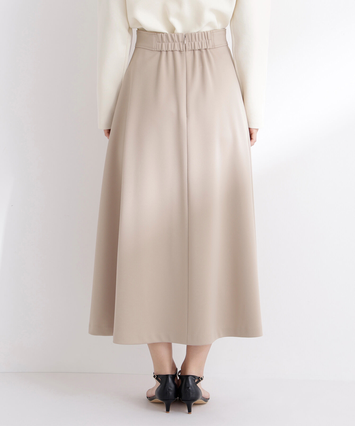  「ストレッチカルゼシリーズ フレアスカート」|スカート|