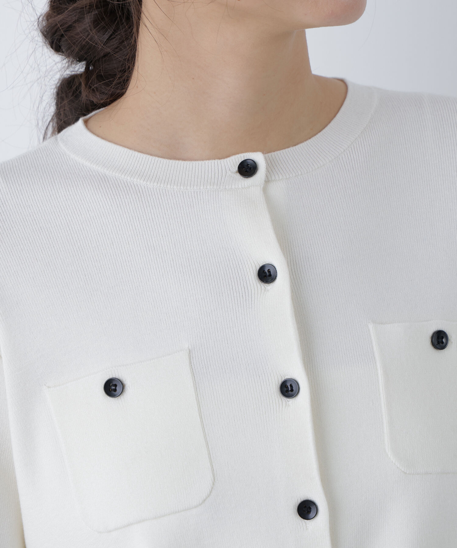  「〈N.〉ベーシックポケットカーデ」|ニット・セーター|