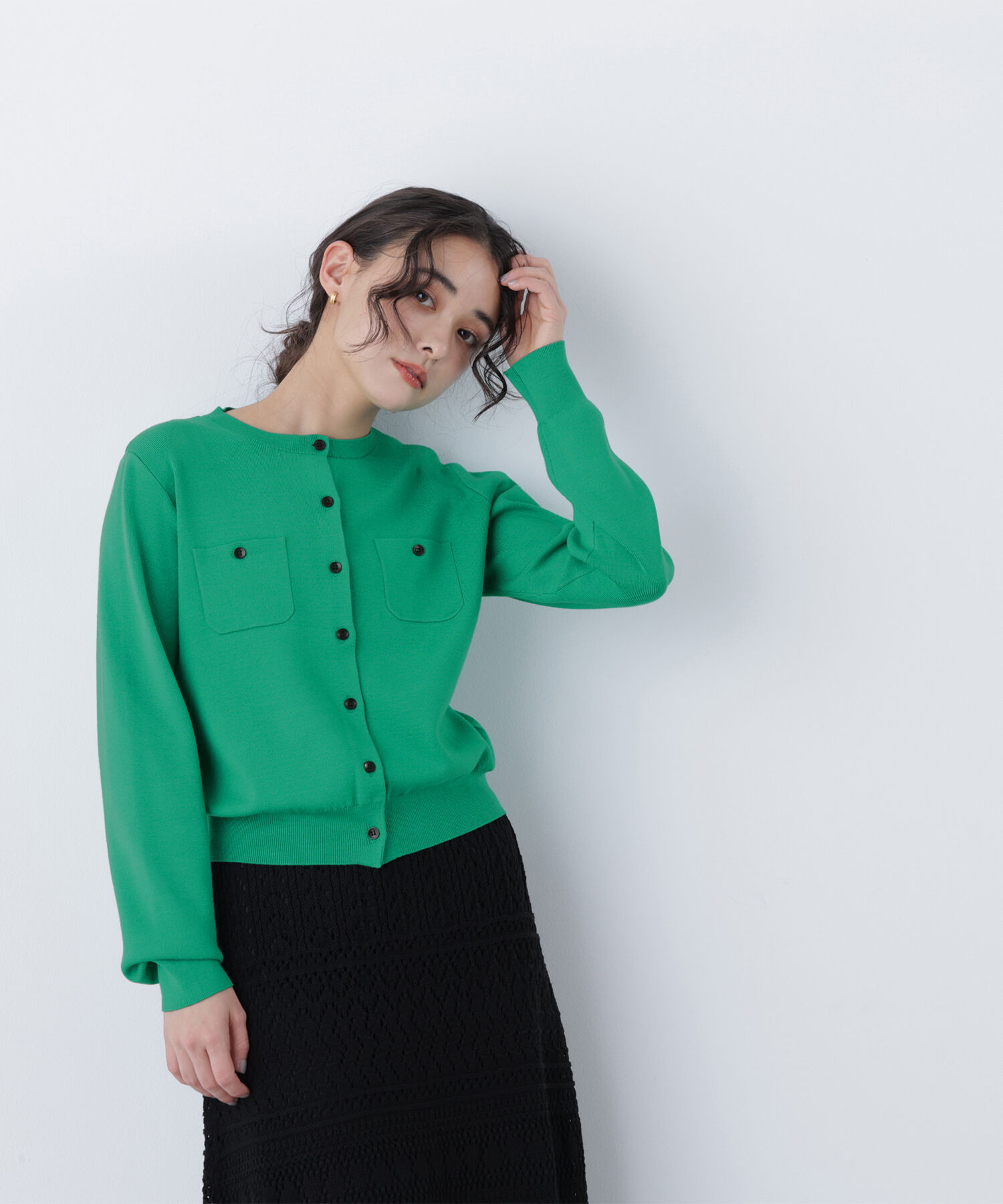  「〈N.〉ベーシックポケットカーデ」|ニット・セーター|