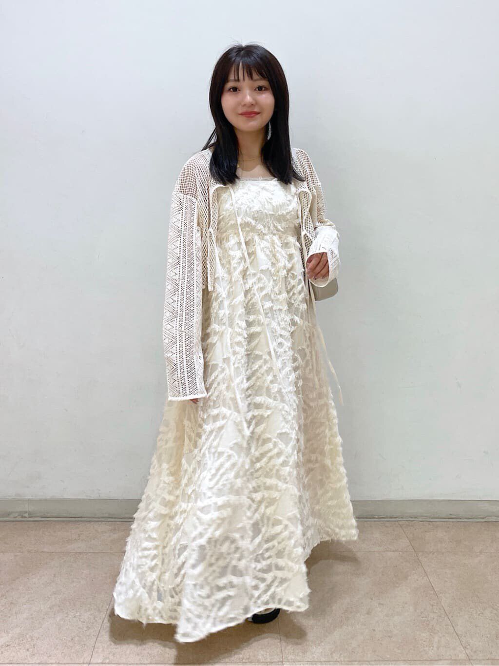  「前後2wayダブルリボンメッシュカーディガン」|シャツ・ブラウス|