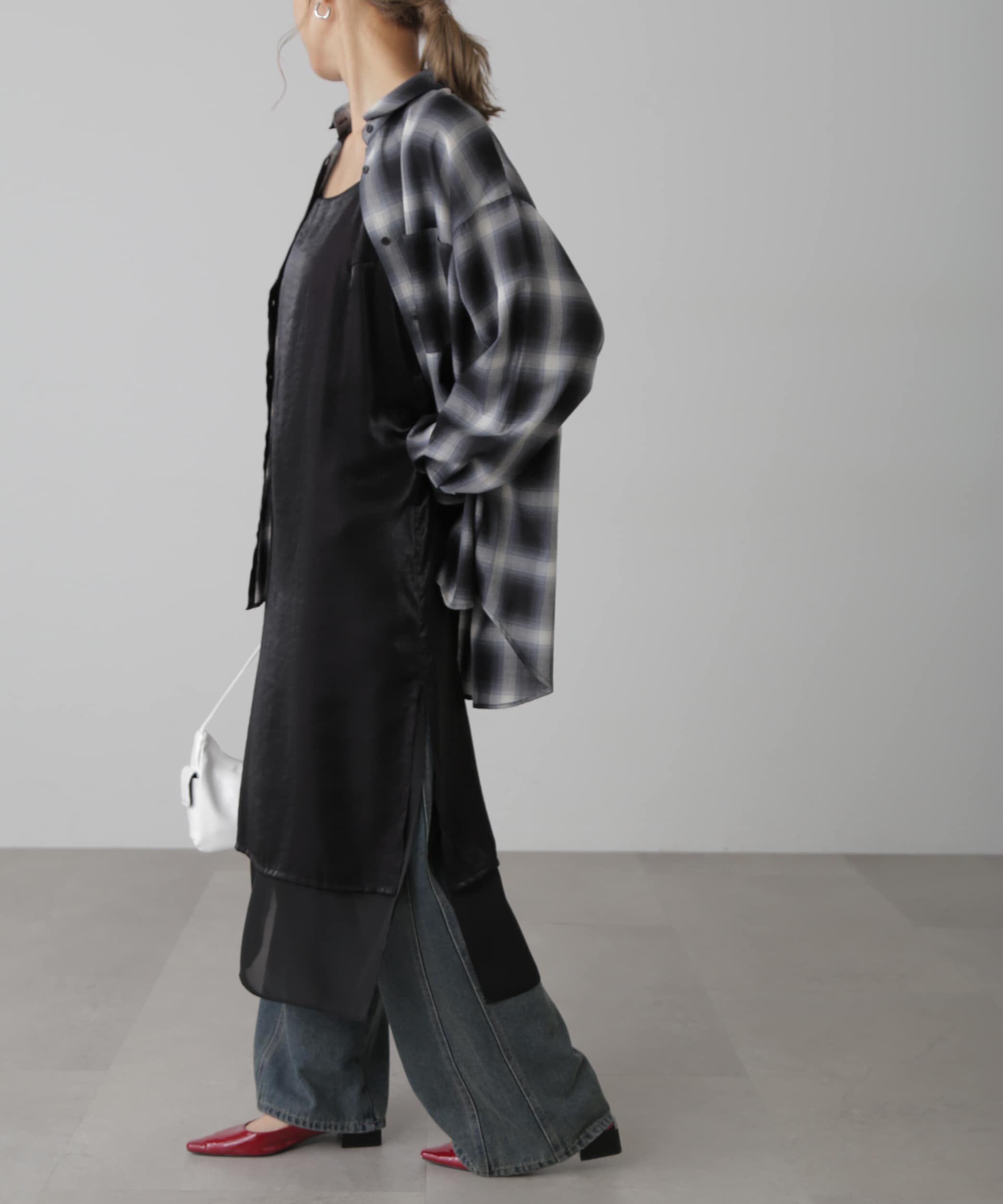  「レイヤードナローキャミワンピース」|ワンピース|