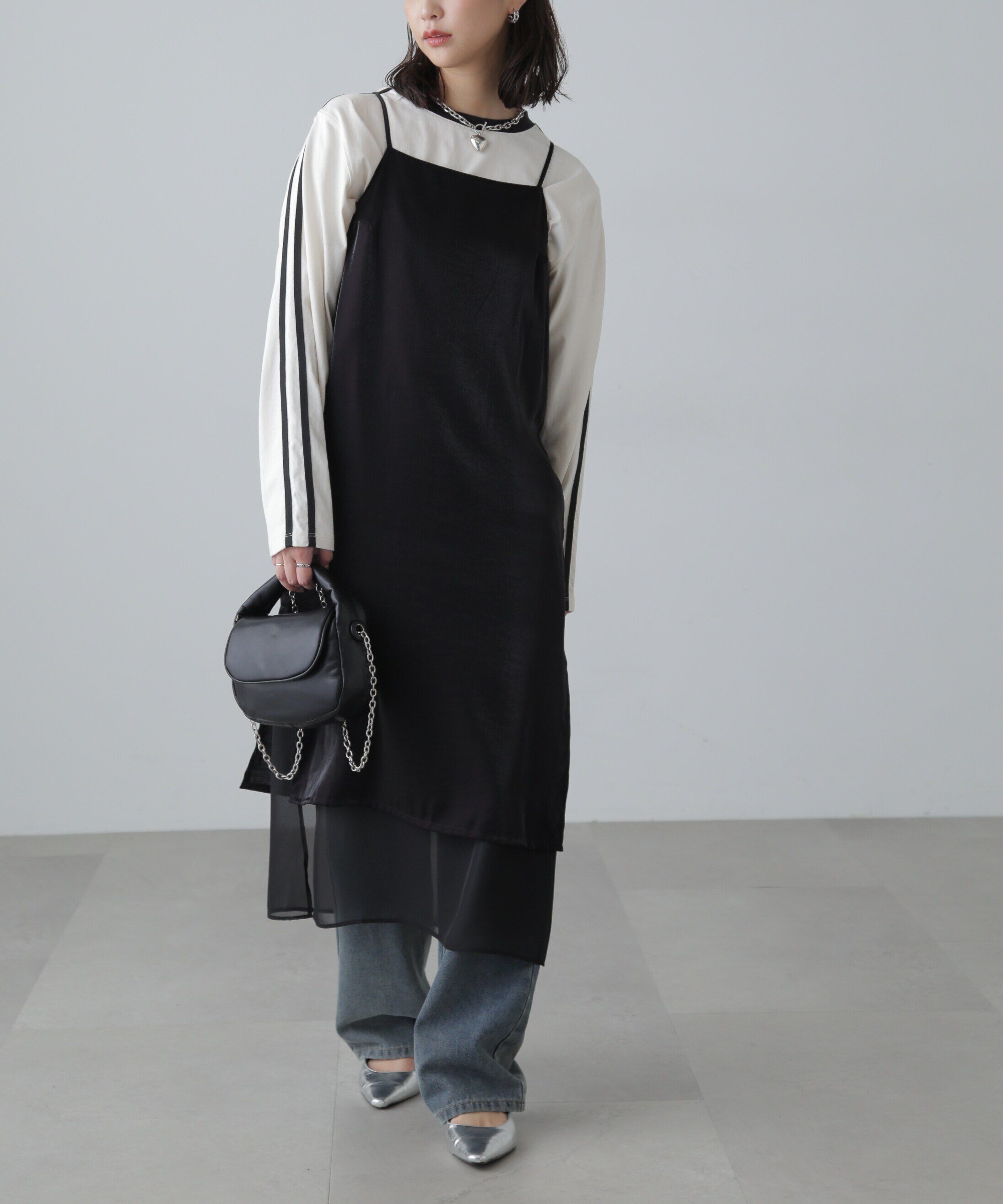  「レイヤードナローキャミワンピース」|ワンピース|