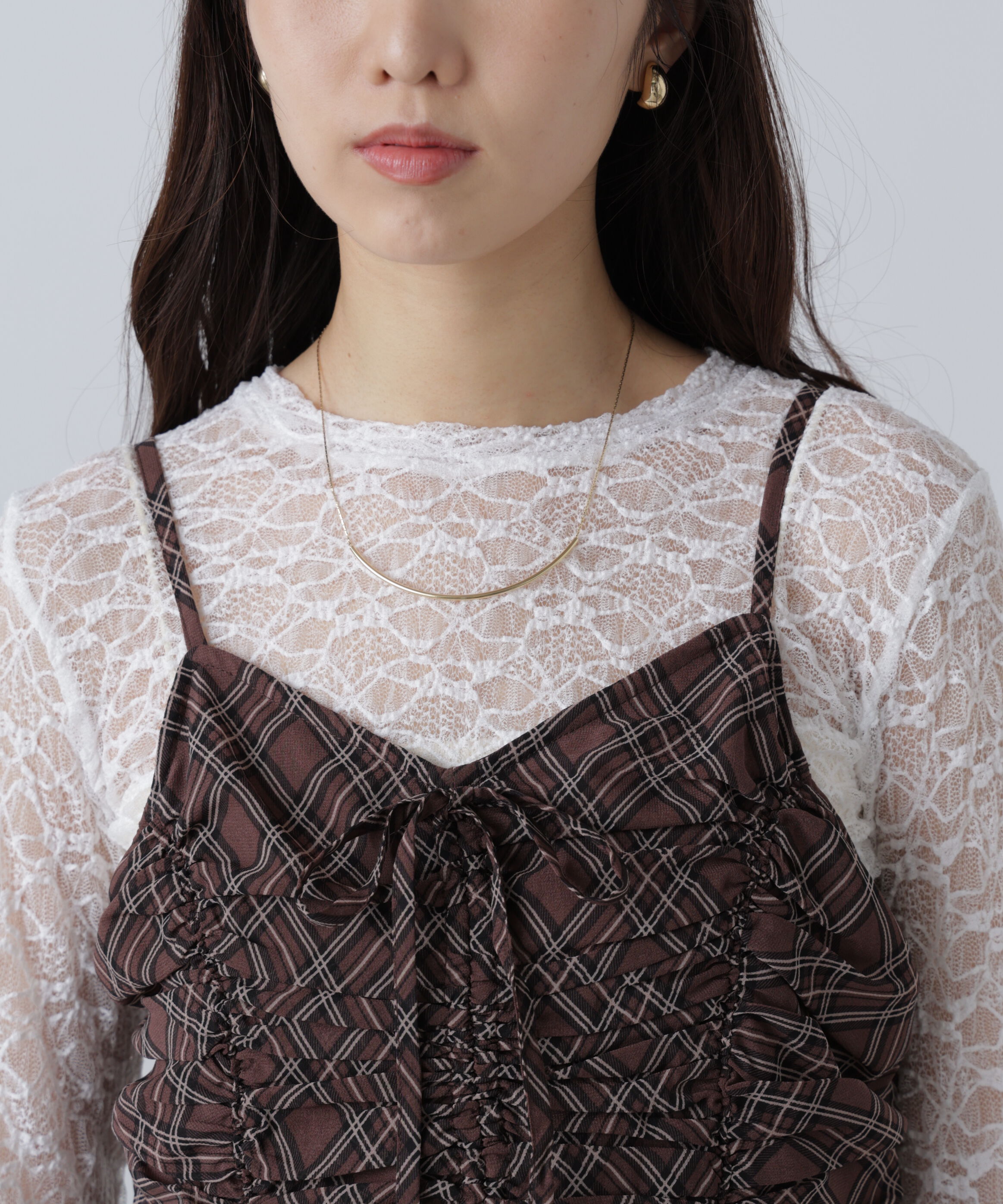  「ドロストイレヘムキャミミニワンピース」|ワンピース|