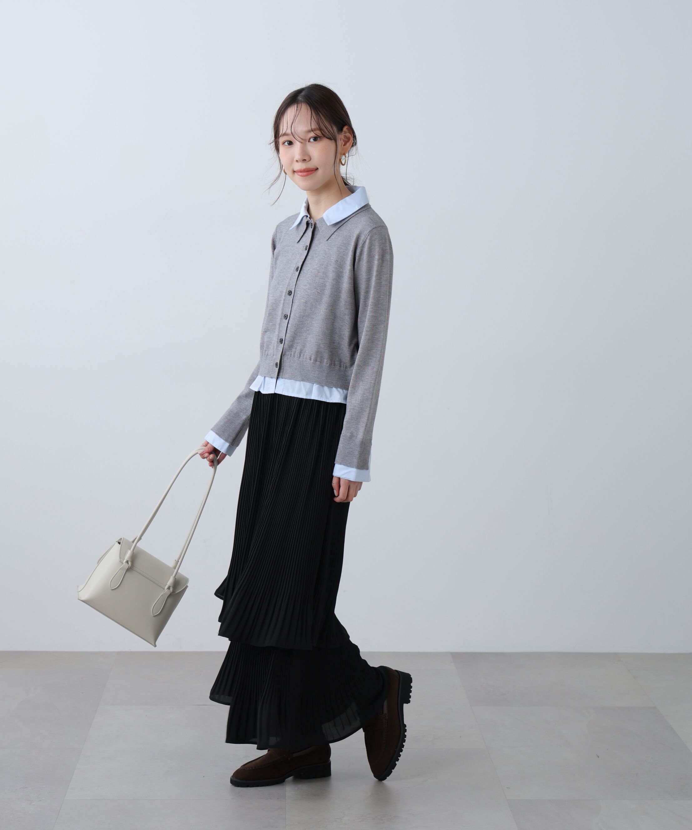  「消しプリーツティアードスカート」|スカート|