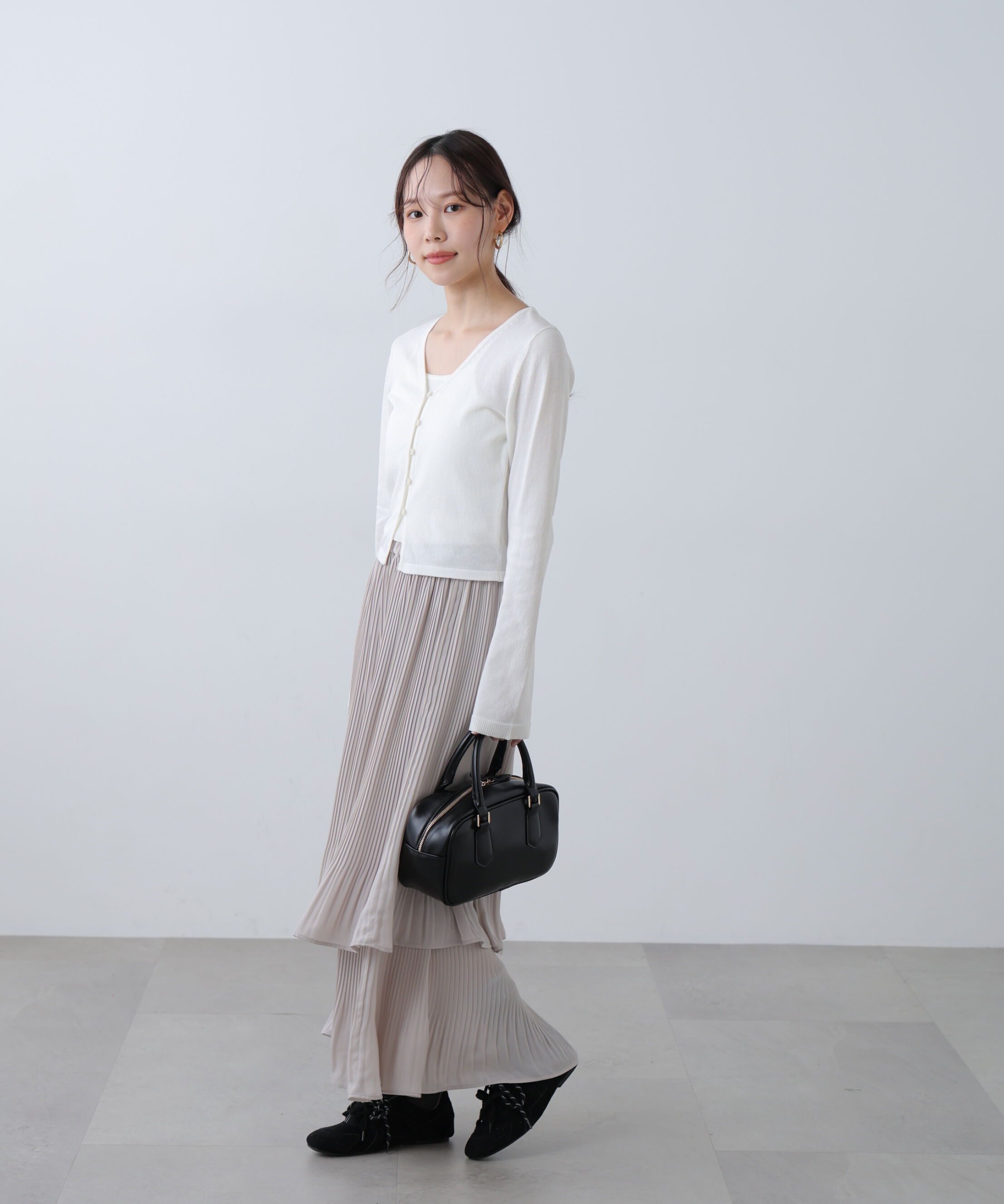  「消しプリーツティアードスカート」|スカート|