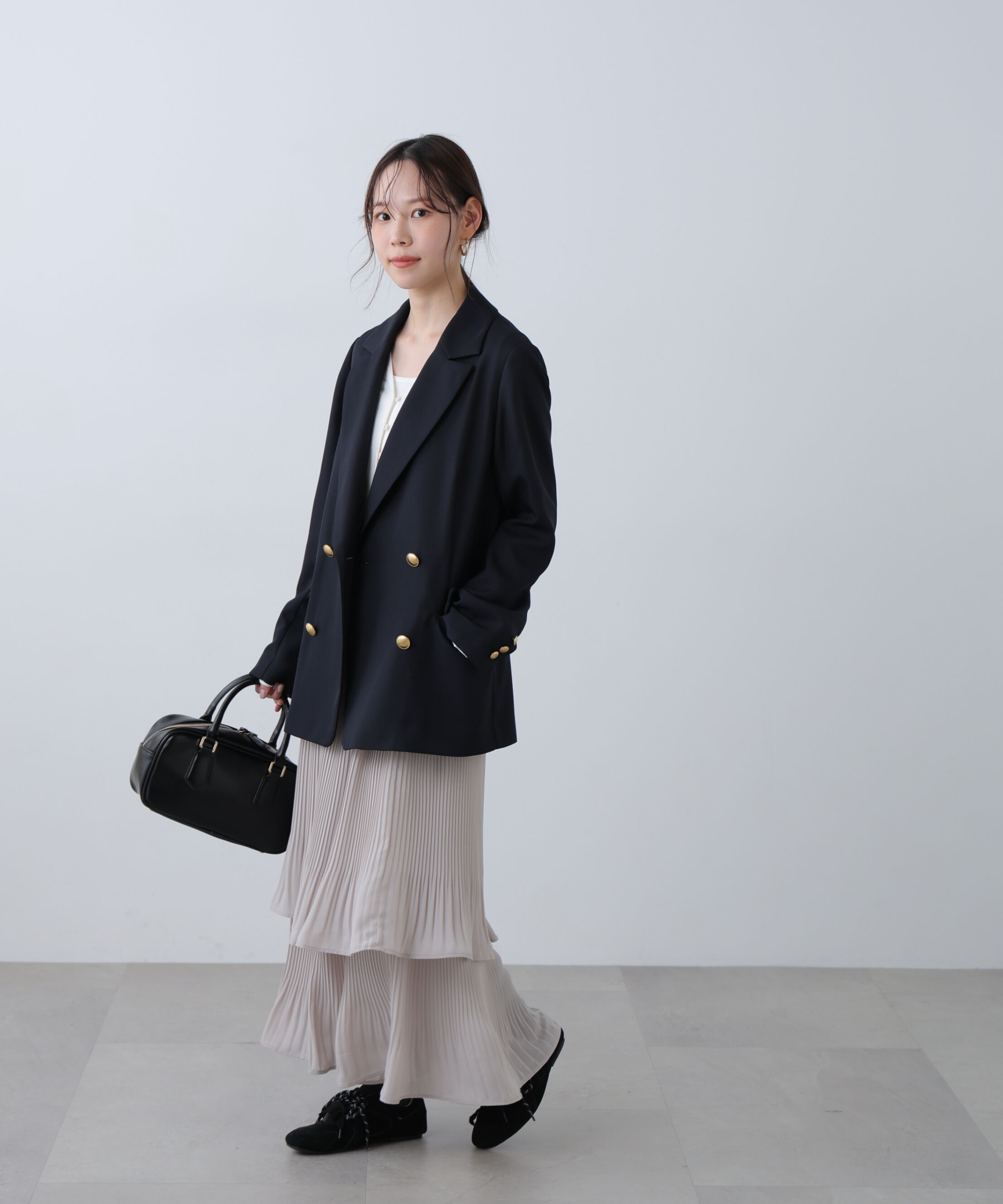  「消しプリーツティアードスカート」|スカート|