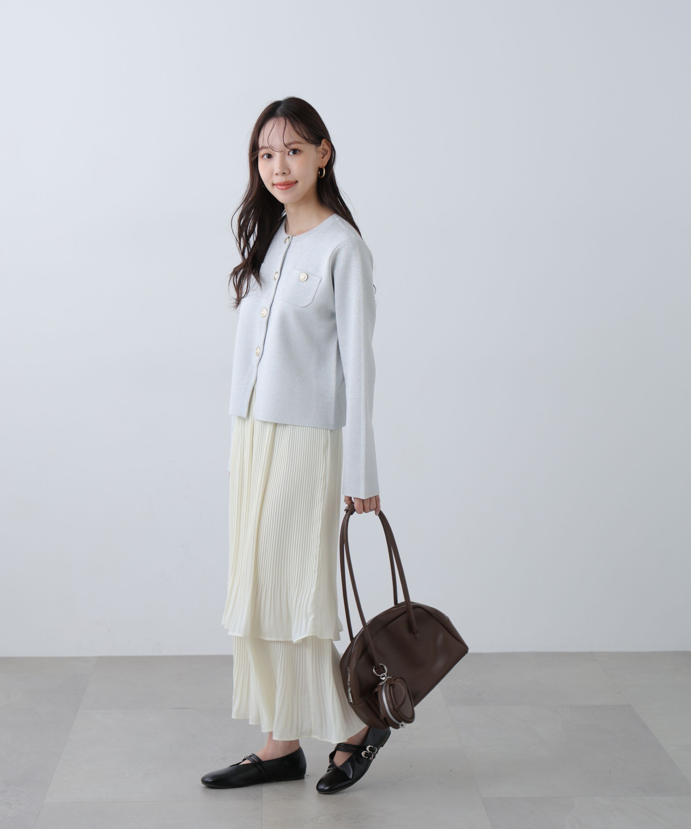  「消しプリーツティアードスカート」|スカート|