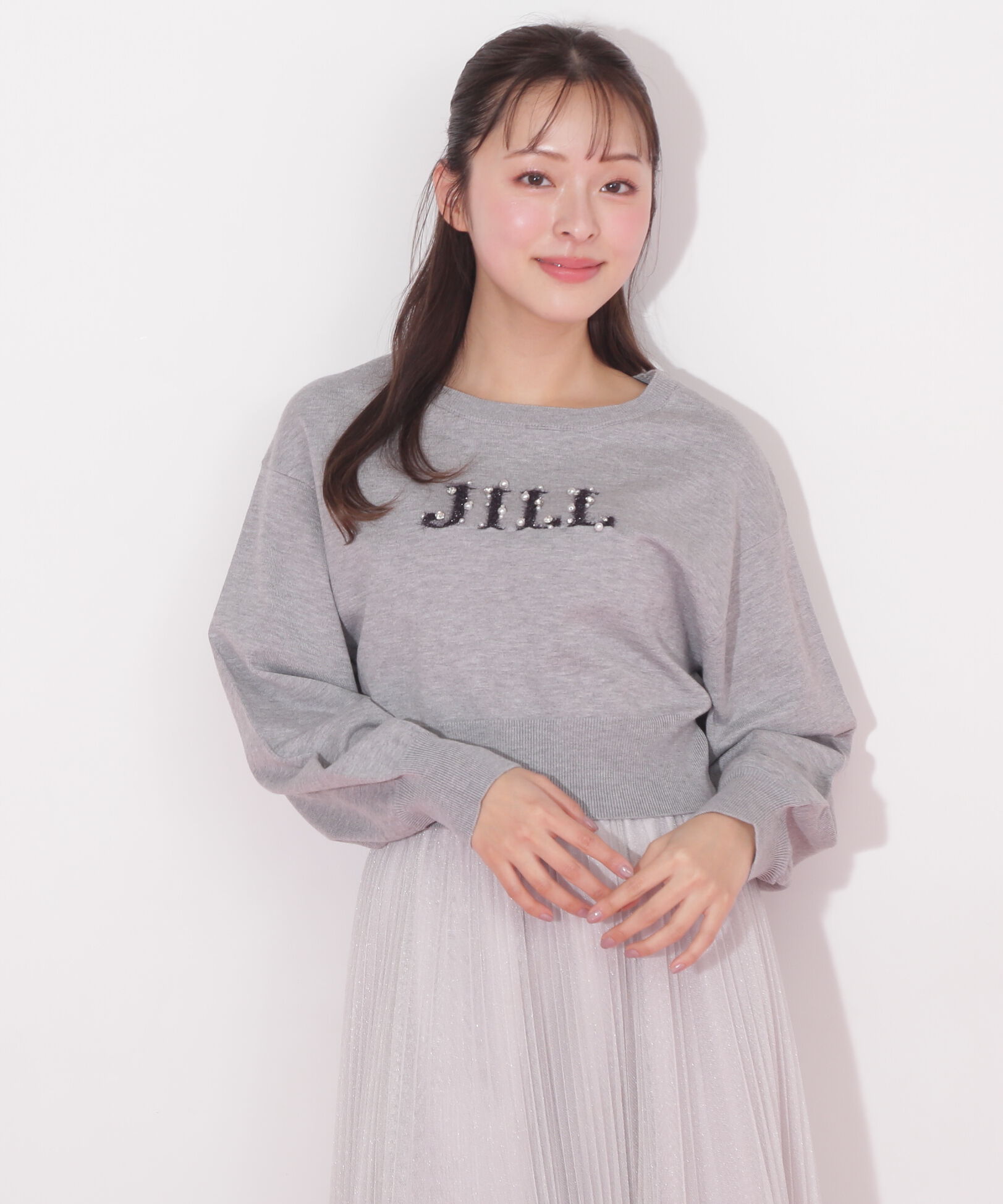  「ファンシーヤーンビジューロゴニット」|ニット・セーター|