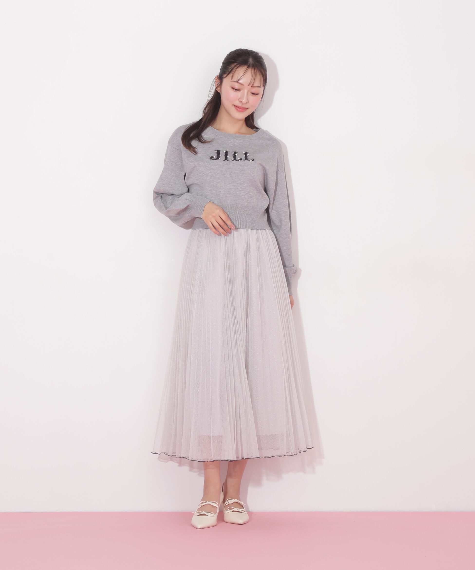  「ファンシーヤーンビジューロゴニット」|ニット・セーター|