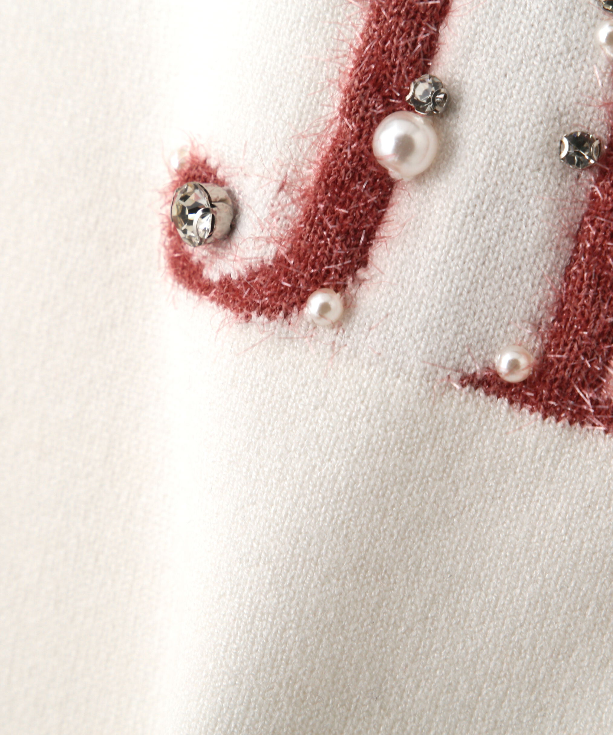  「ファンシーヤーンビジューロゴニット」|ニット・セーター|