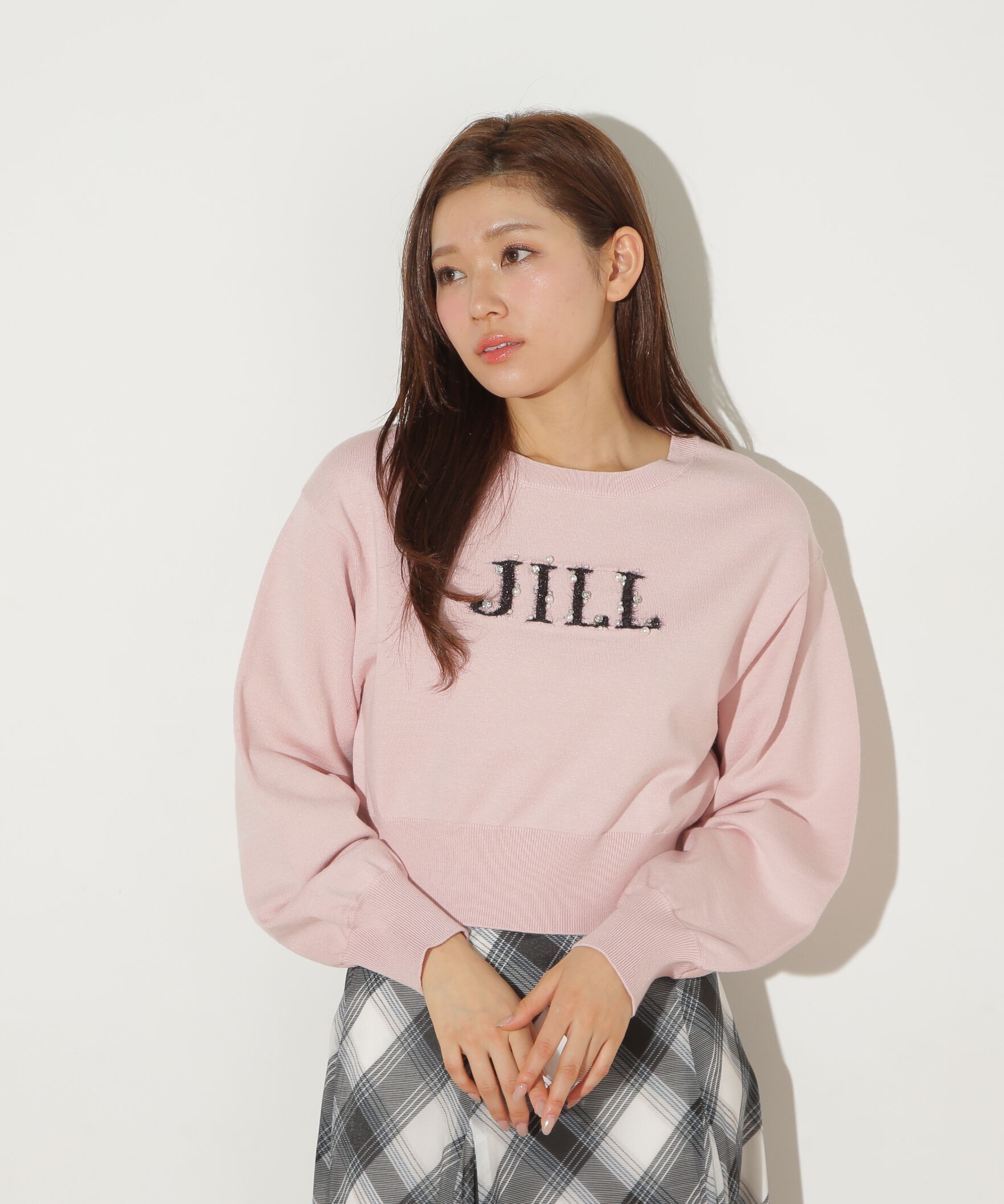  「ファンシーヤーンビジューロゴニット」|ニット・セーター|