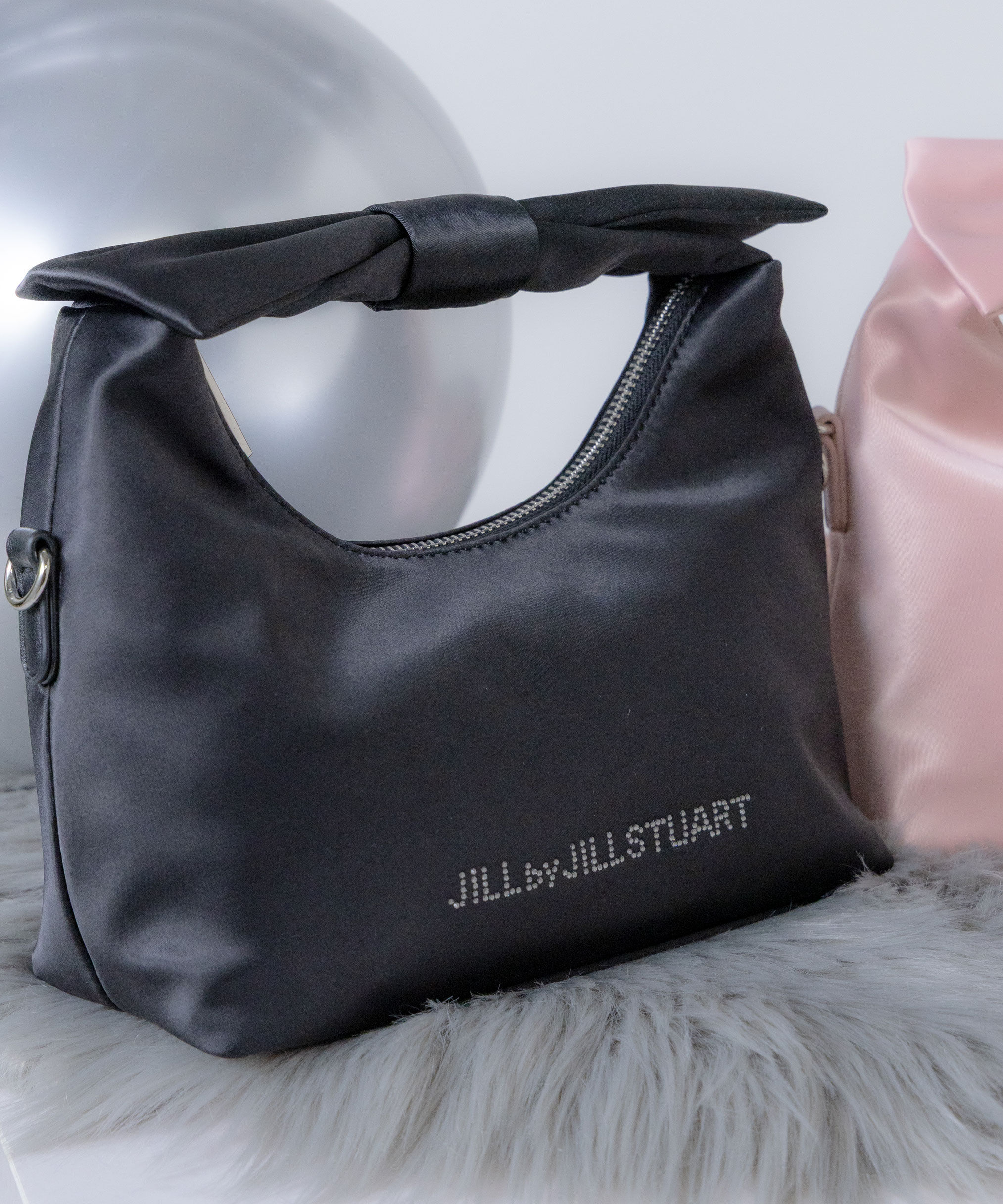  「リボンハンドルサテンバッグ」|その他|