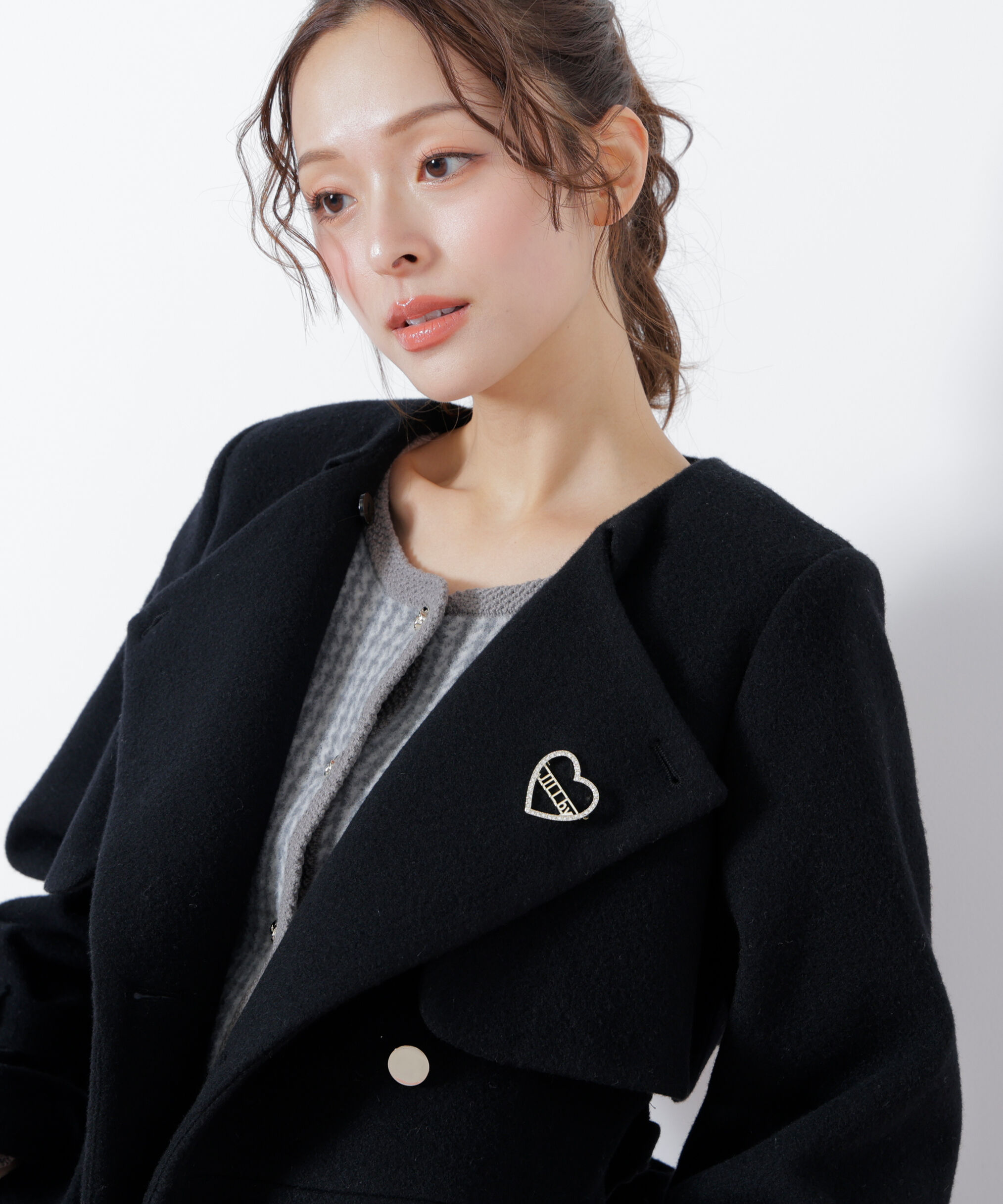  「ノーカラードレストレンチコート」|その他|