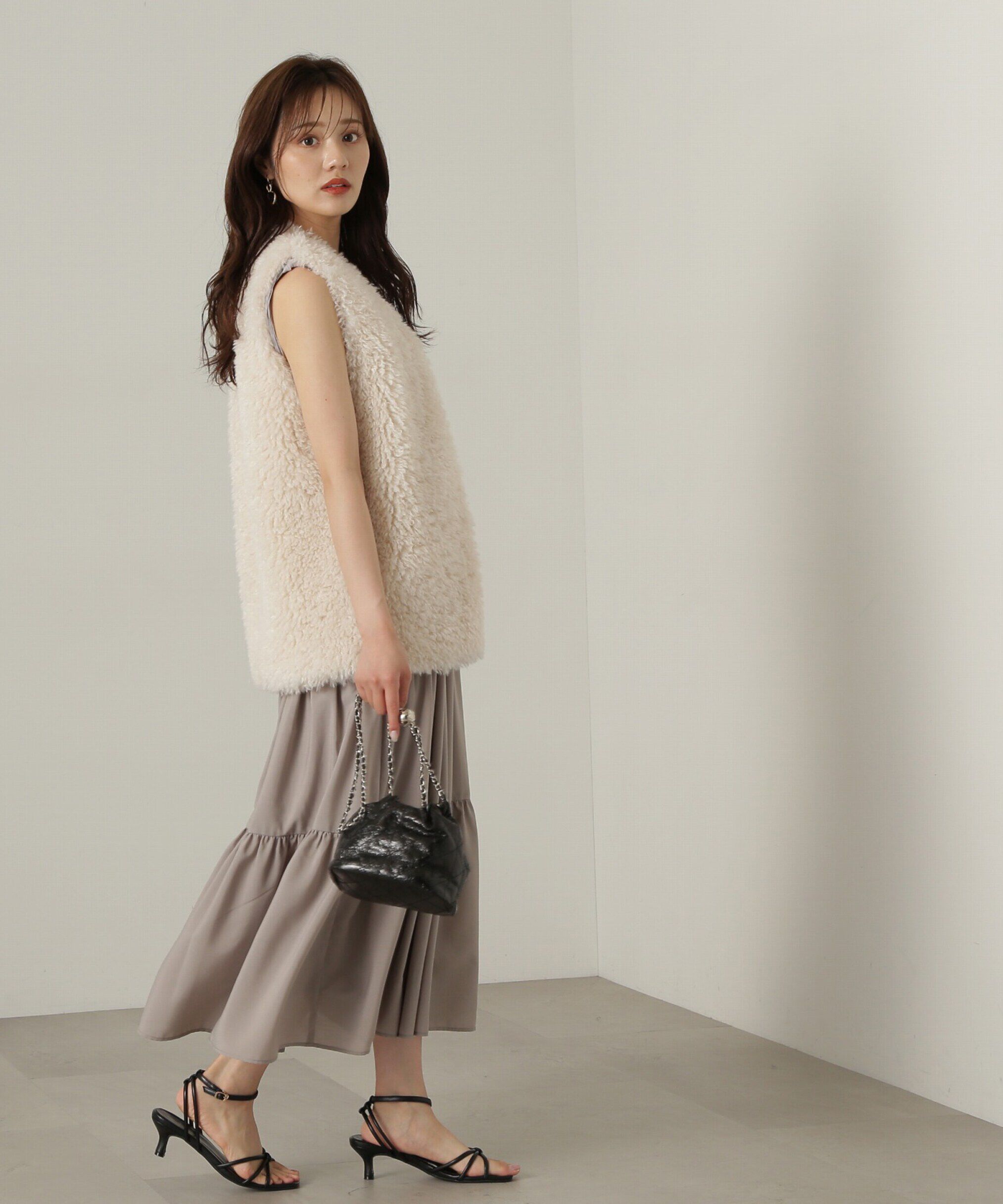 PROPORTION BODY DRESSING「ショルダーリボンティアードワンピース」|ワンピース|