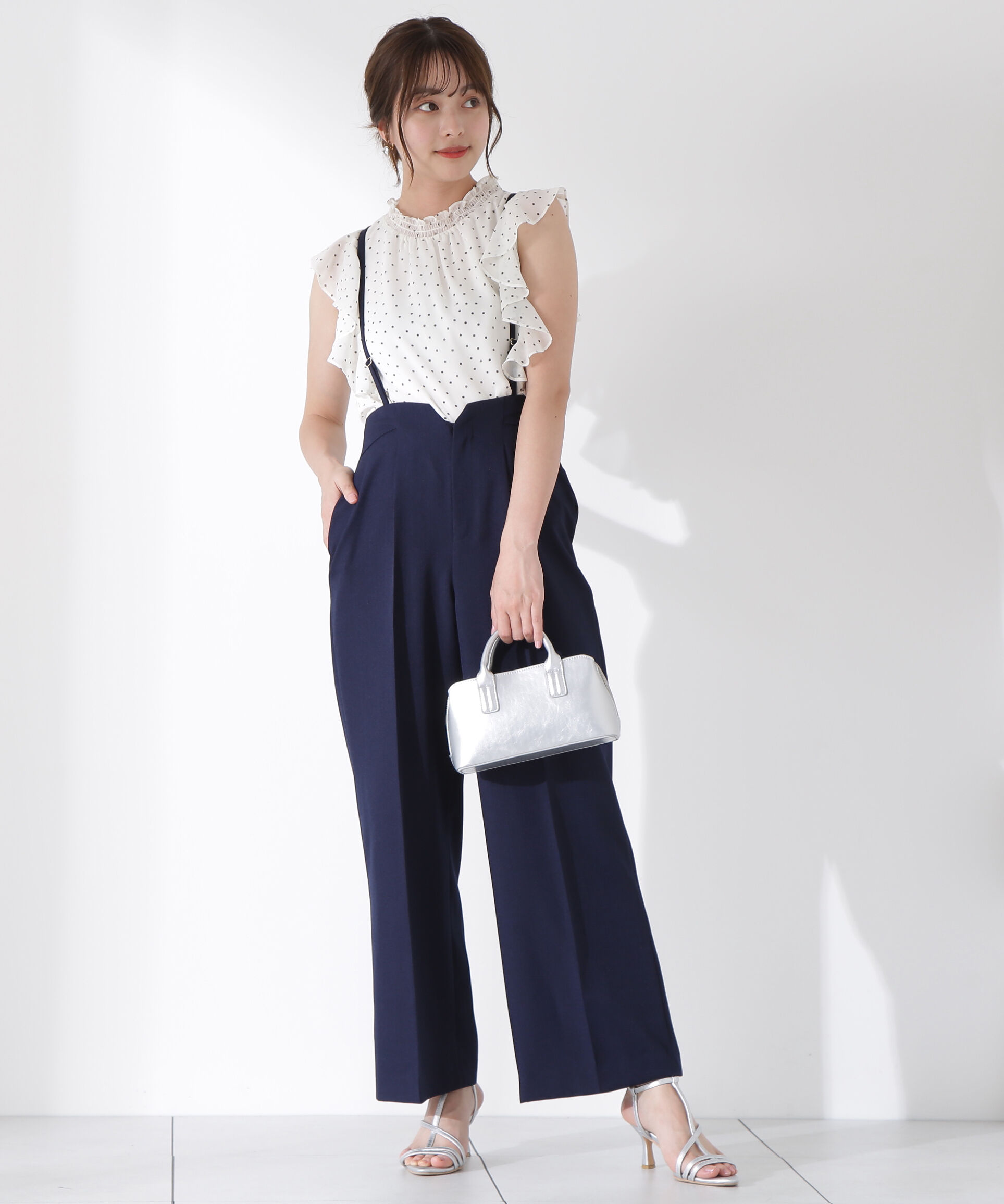 PROPORTION BODY DRESSING「ドット柄半袖ブラウス」|シャツ・ブラウス|