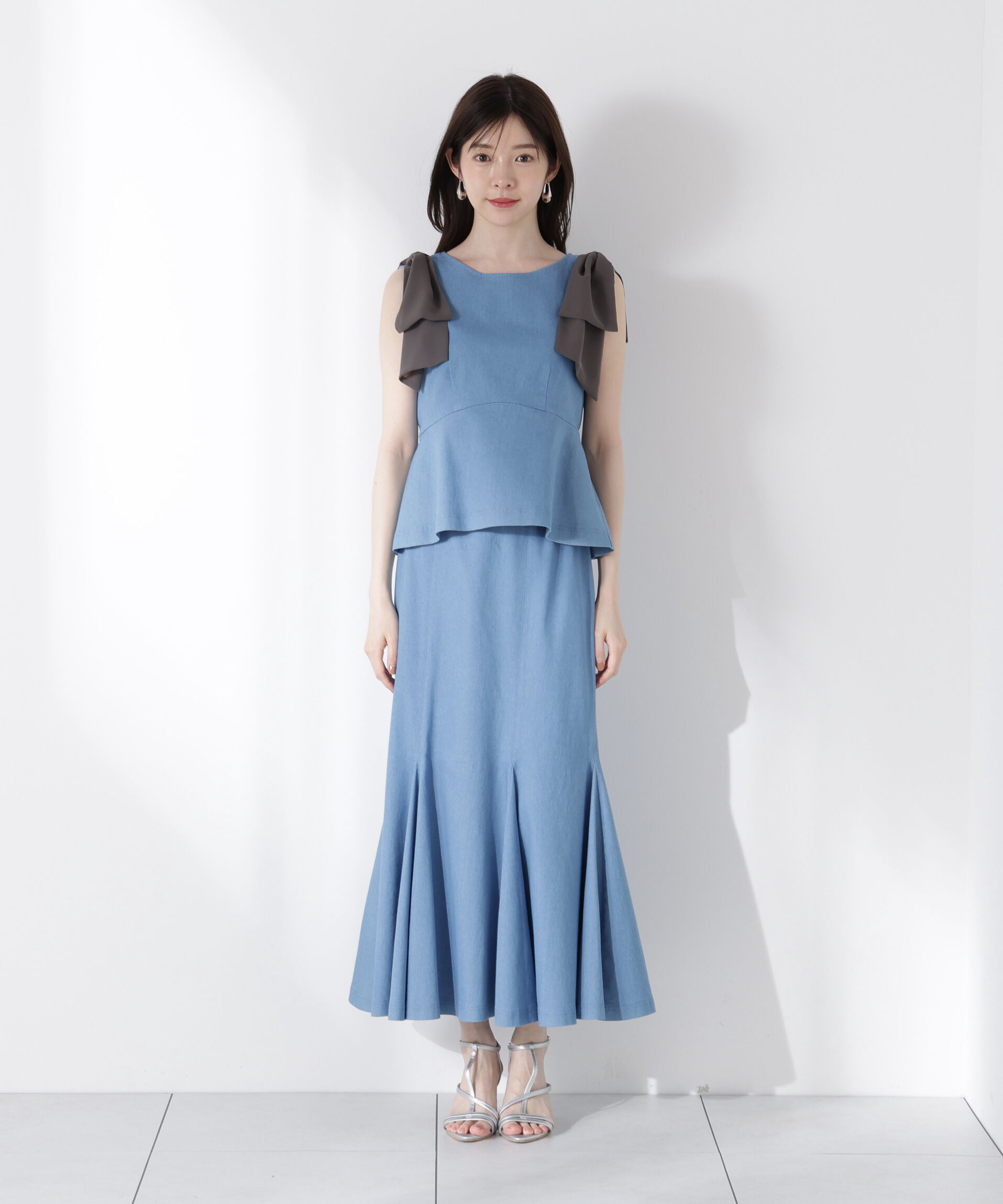 PROPORTION BODY DRESSING「リボン付きマーメイドセットアップ」|ワンピース|