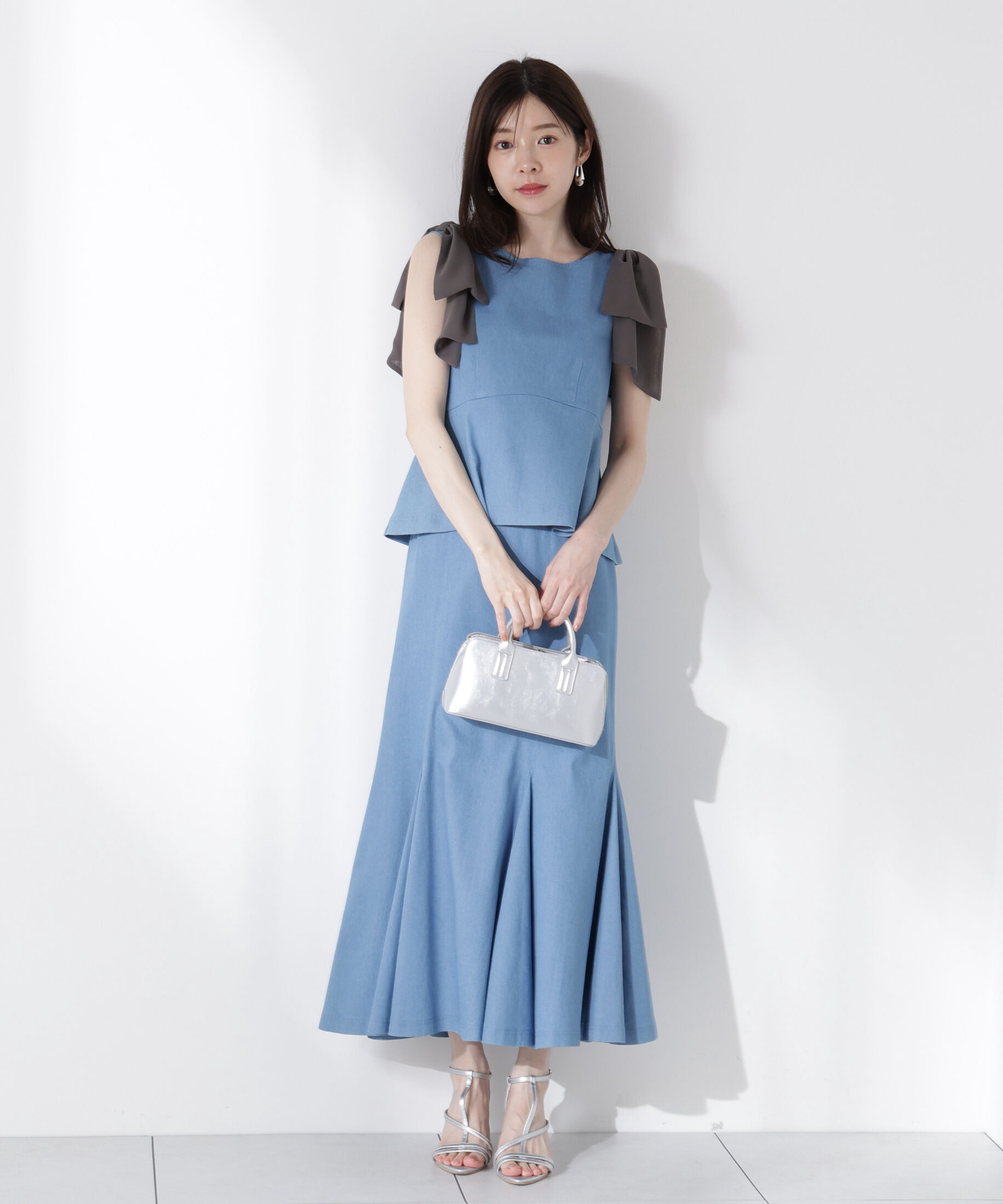 PROPORTION BODY DRESSING「リボン付きマーメイドセットアップ」|ワンピース|