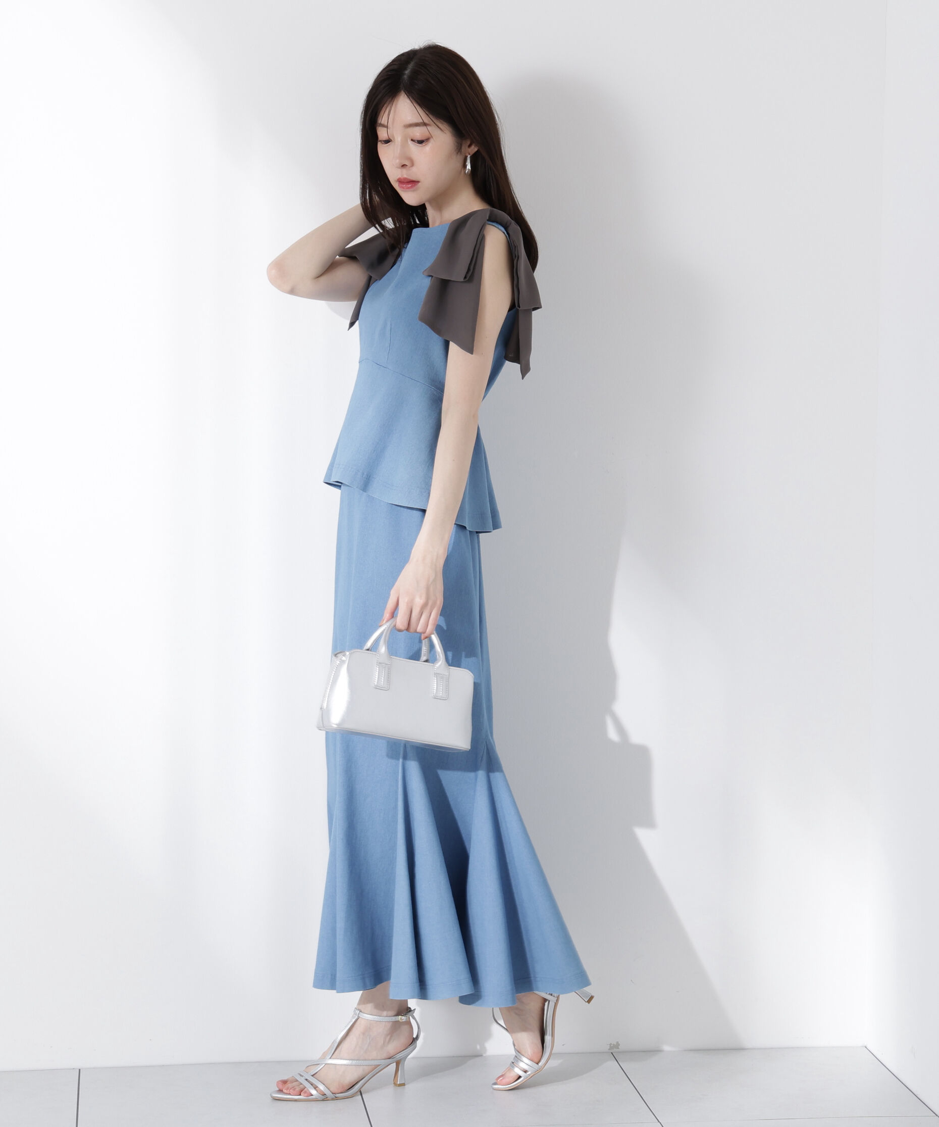 PROPORTION BODY DRESSING「リボン付きマーメイドセットアップ」|ワンピース|