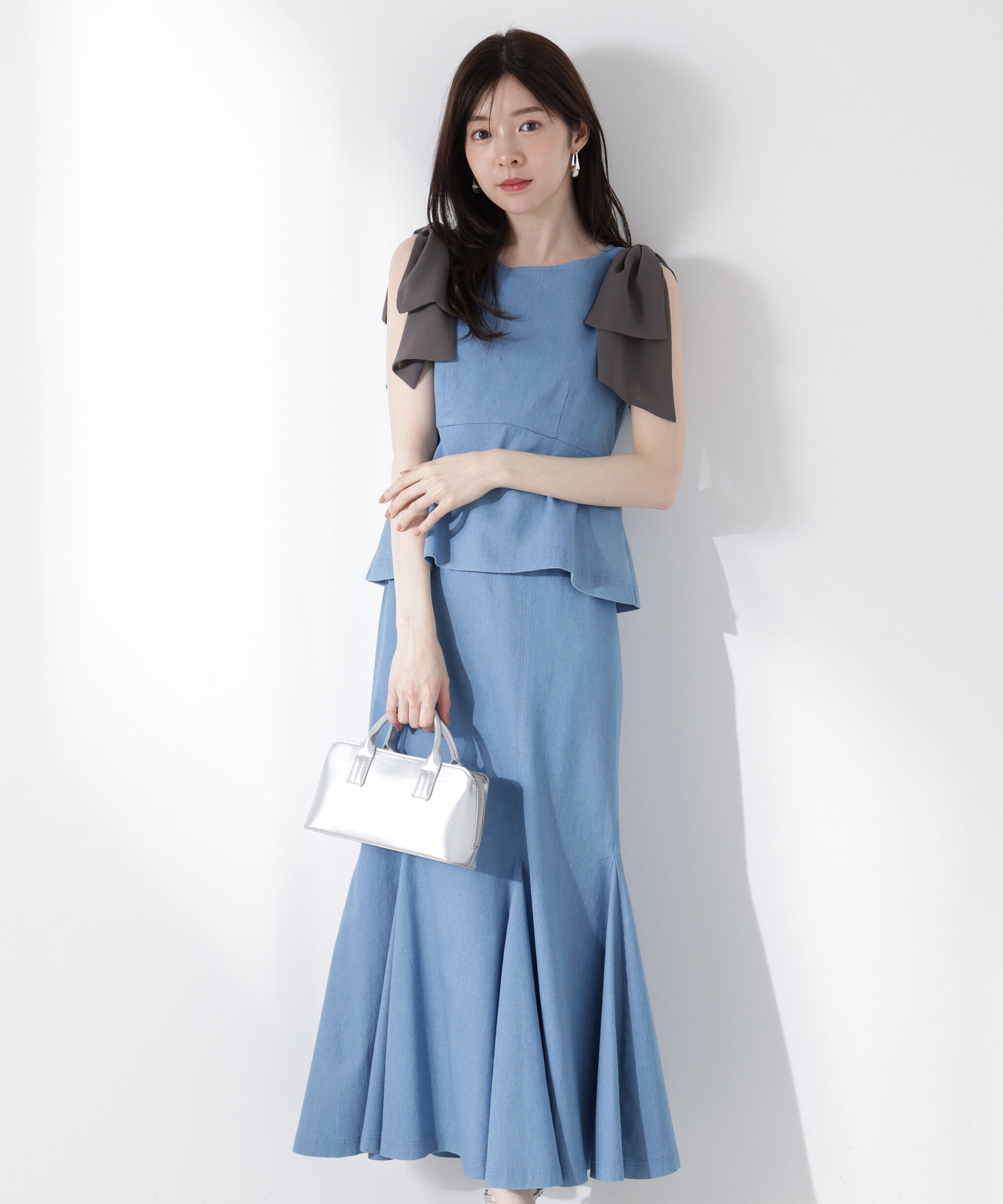 PROPORTION BODY DRESSING「リボン付きマーメイドセットアップ」|ワンピース|